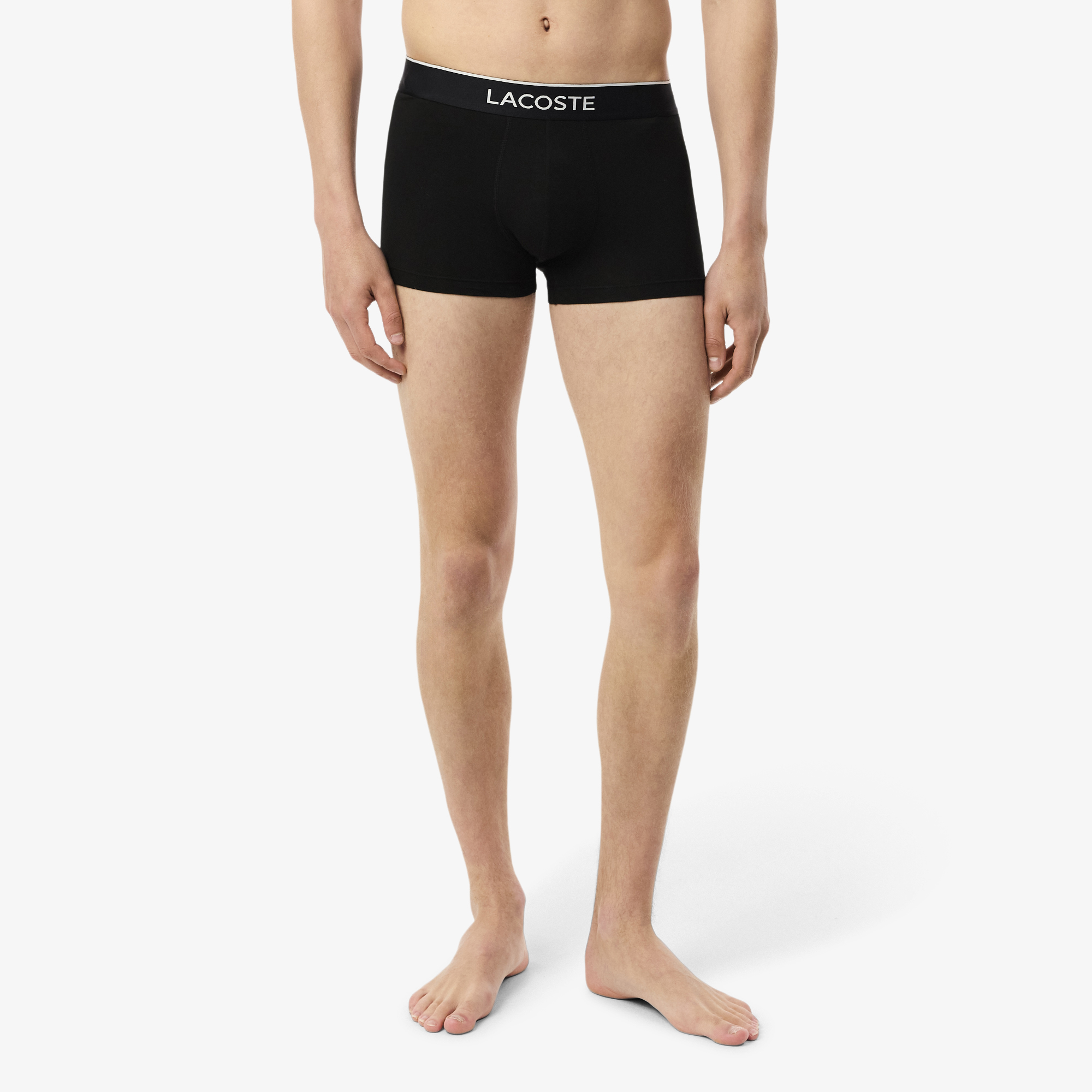 Bộ 3 Quần Lót Trunk Lacoste Nam Co Giãn Họa Tiết In