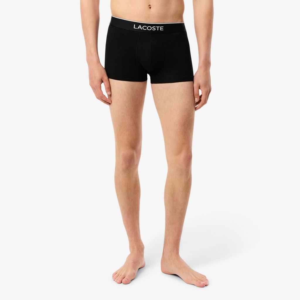 Bộ 3 Quần Lót Trunk Lacoste Nam Co Giãn Họa Tiết In