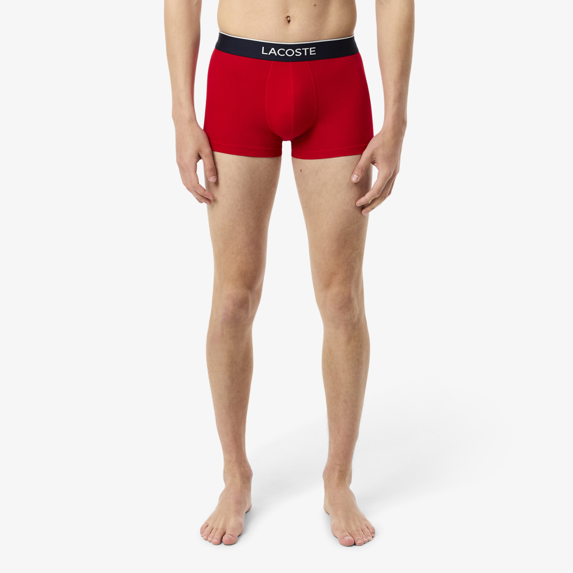 Bộ 3 Quần Lót Trunk Lacoste Nam Co Giãn Họa Tiết In