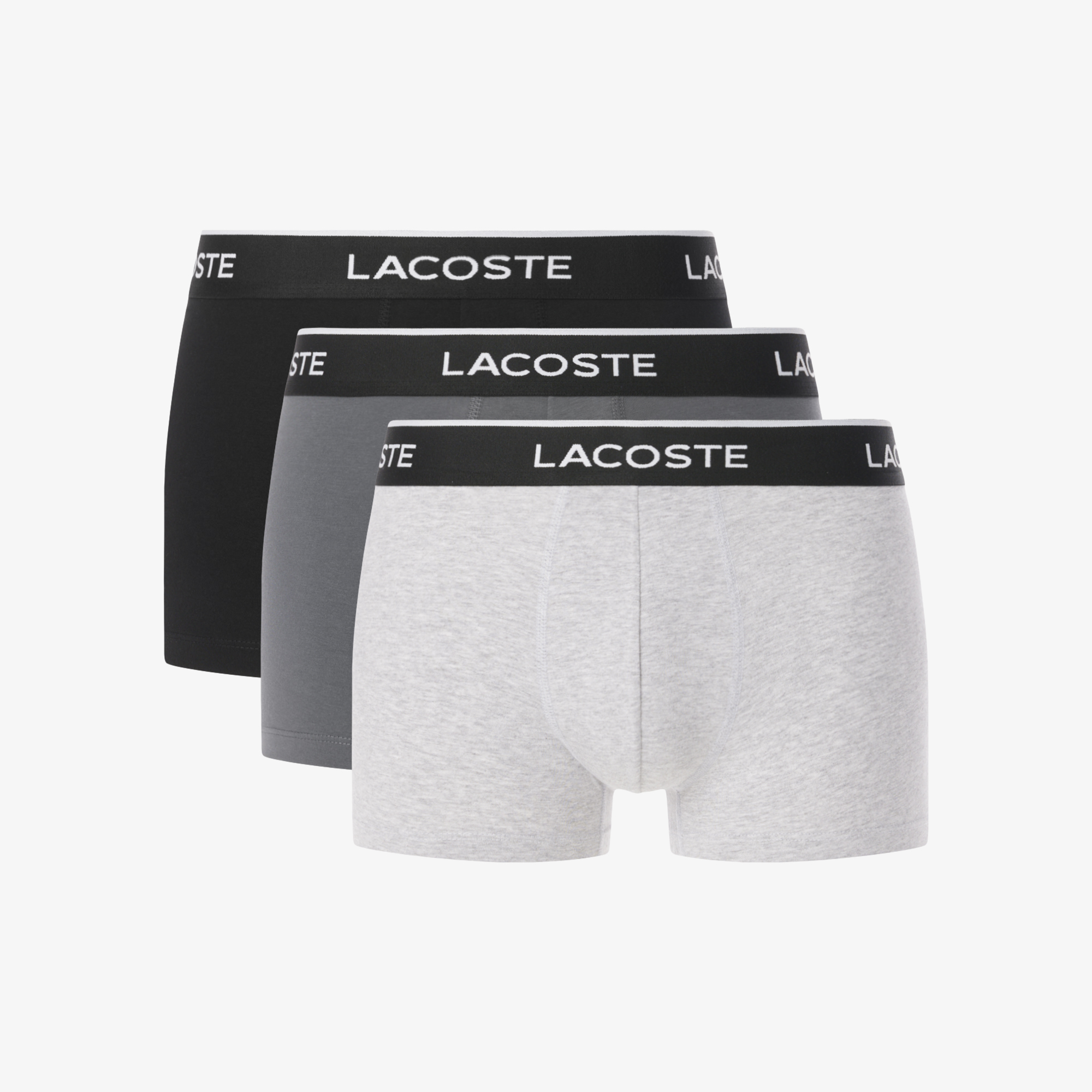 Bộ 3 Quần Lót Trunk Lacoste Nam Chất Liệu Cotton Co Giãn