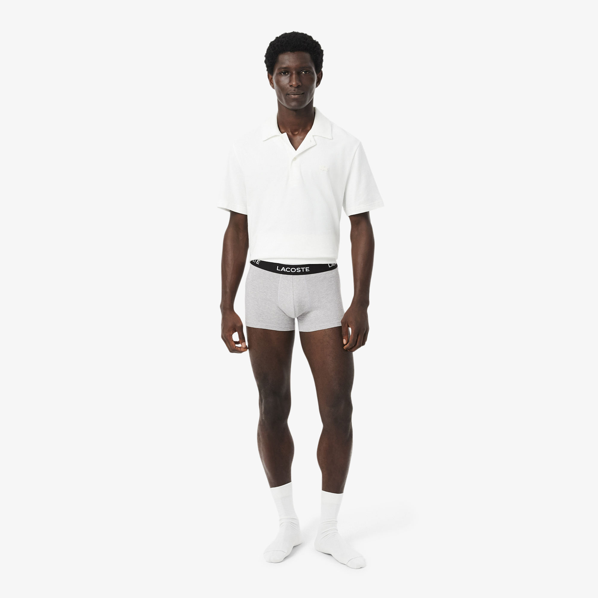 Bộ 3 Quần Lót Trunk Lacoste Nam Chất Liệu Cotton Co Giãn