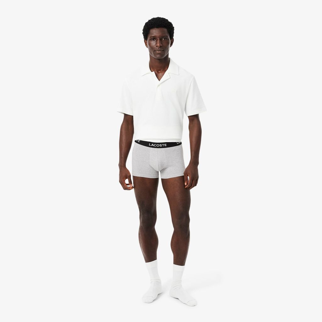 Bộ 3 Quần Lót Trunk Lacoste Nam Chất Liệu Cotton Co Giãn