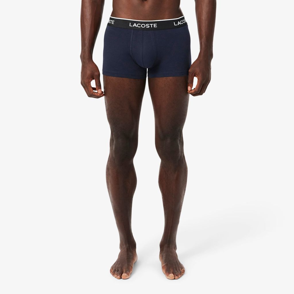 Bộ 3 Quần Lót Trunk Lacoste Nam Chất Liệu Cotton Co Giãn