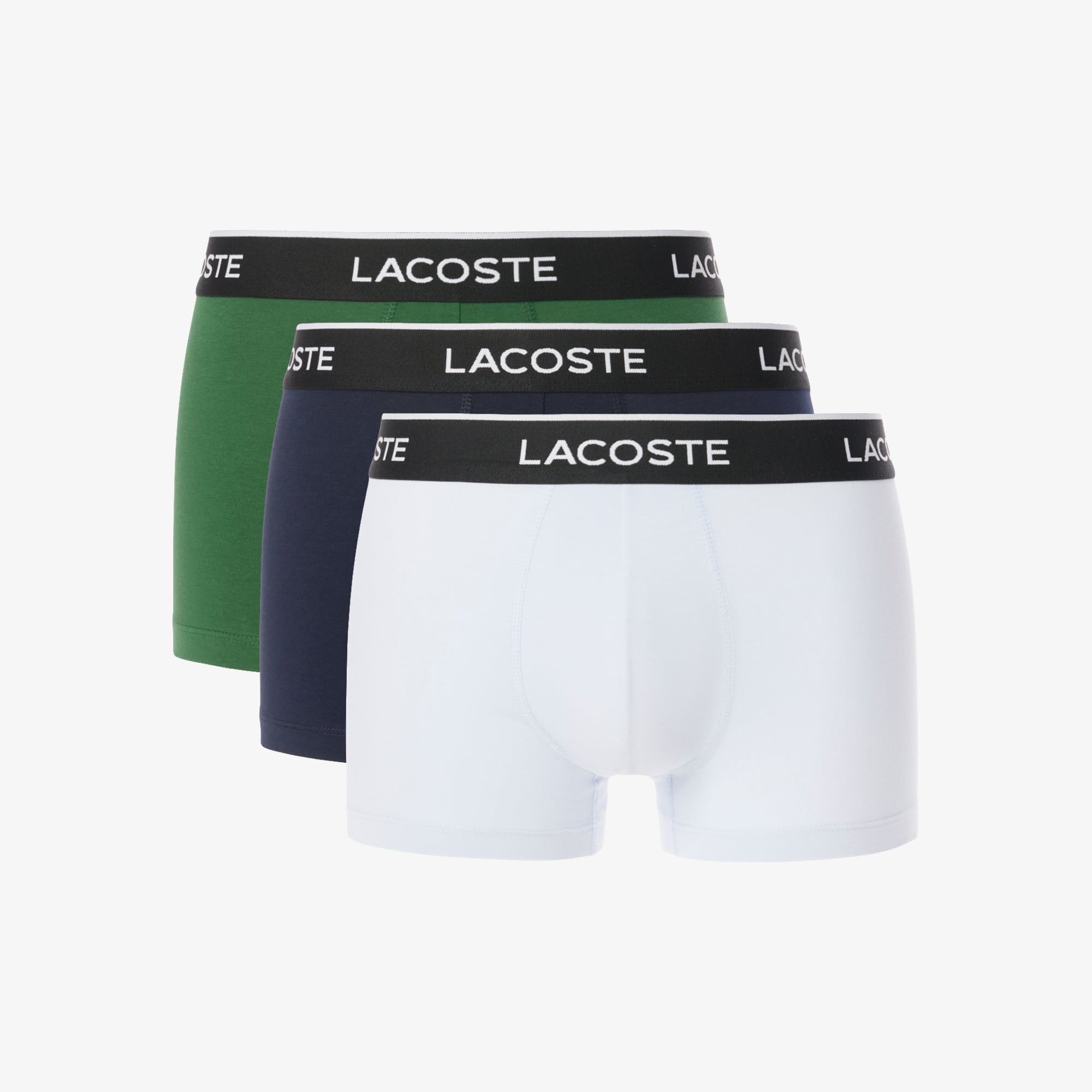 Bộ 3 Quần Lót Trunk Lacoste Nam Chất Liệu Cotton Co Giãn