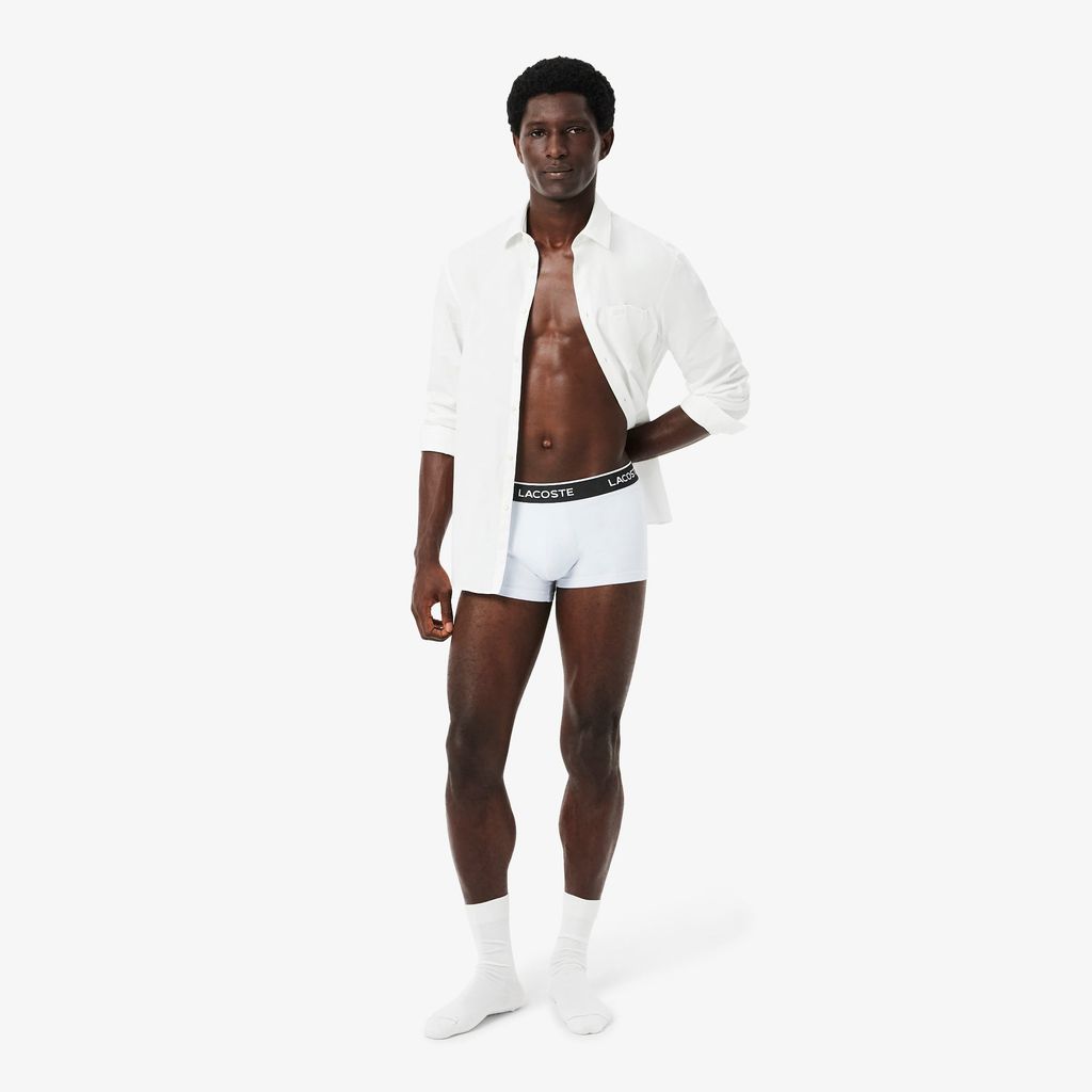 Bộ 3 Quần Lót Trunk Lacoste Nam Chất Liệu Cotton Co Giãn
