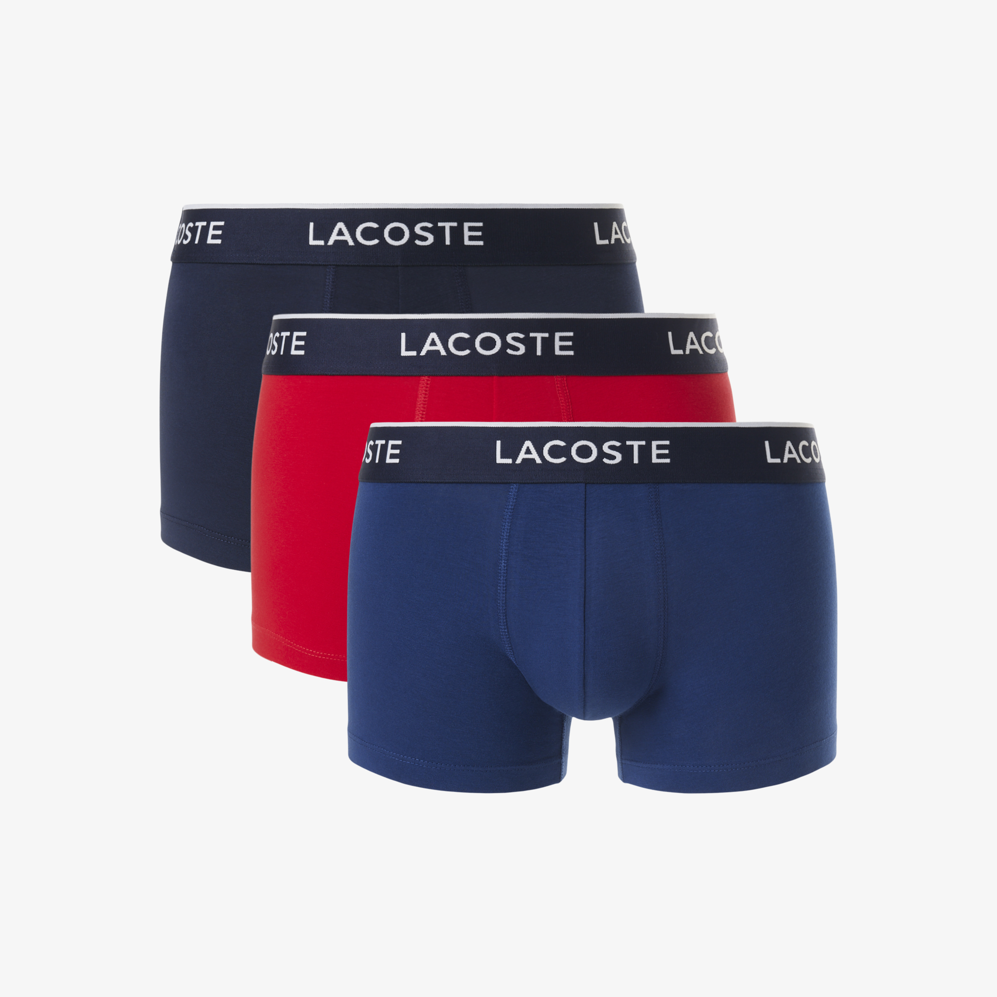 Bộ 3 Quần Lót Trunk Lacoste Nam Chất Liệu Cotton Co Giãn