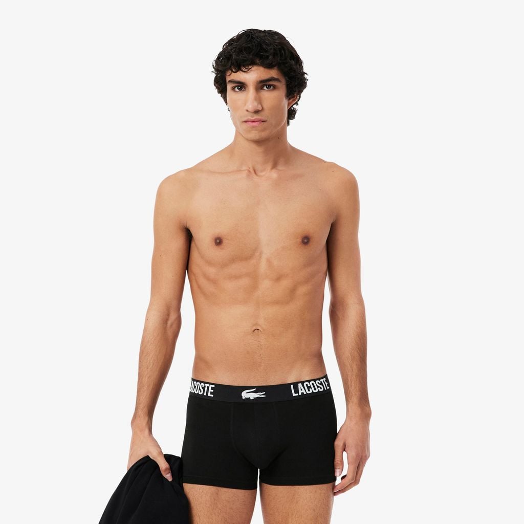 Bộ 3 Quần Lót Lacoste Nam Chất Liệu Cotton Co Giãn