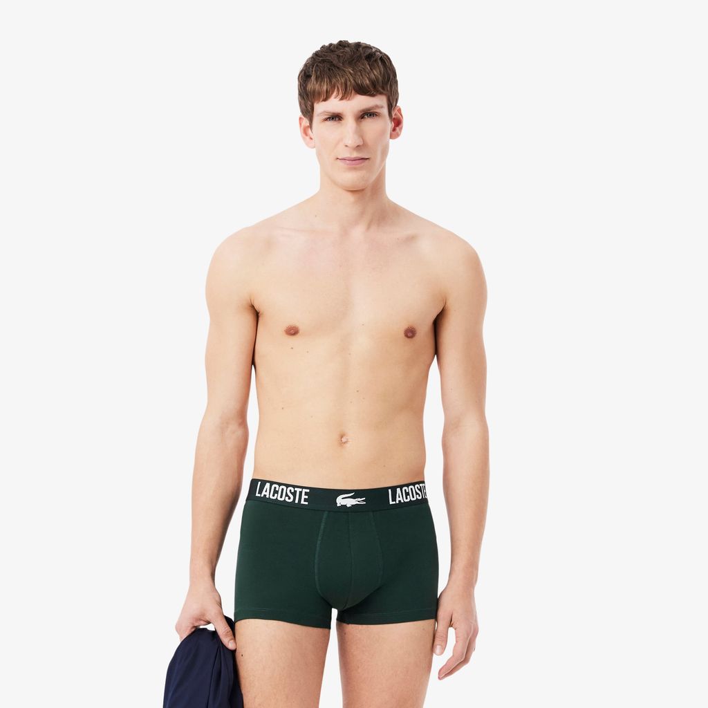 Bộ 3 Quần Lót Lacoste Nam Chất Liệu Cotton Co Giãn