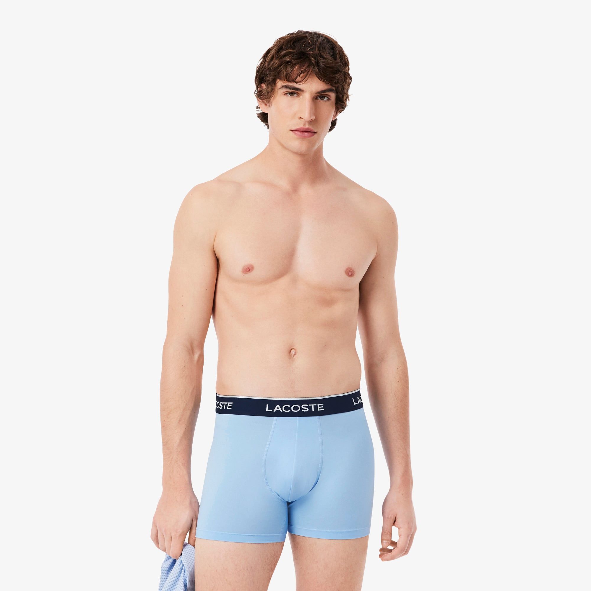 Bộ 3 Quần Lót Trunk Lacoste Nam Chất Liệu Microfiber