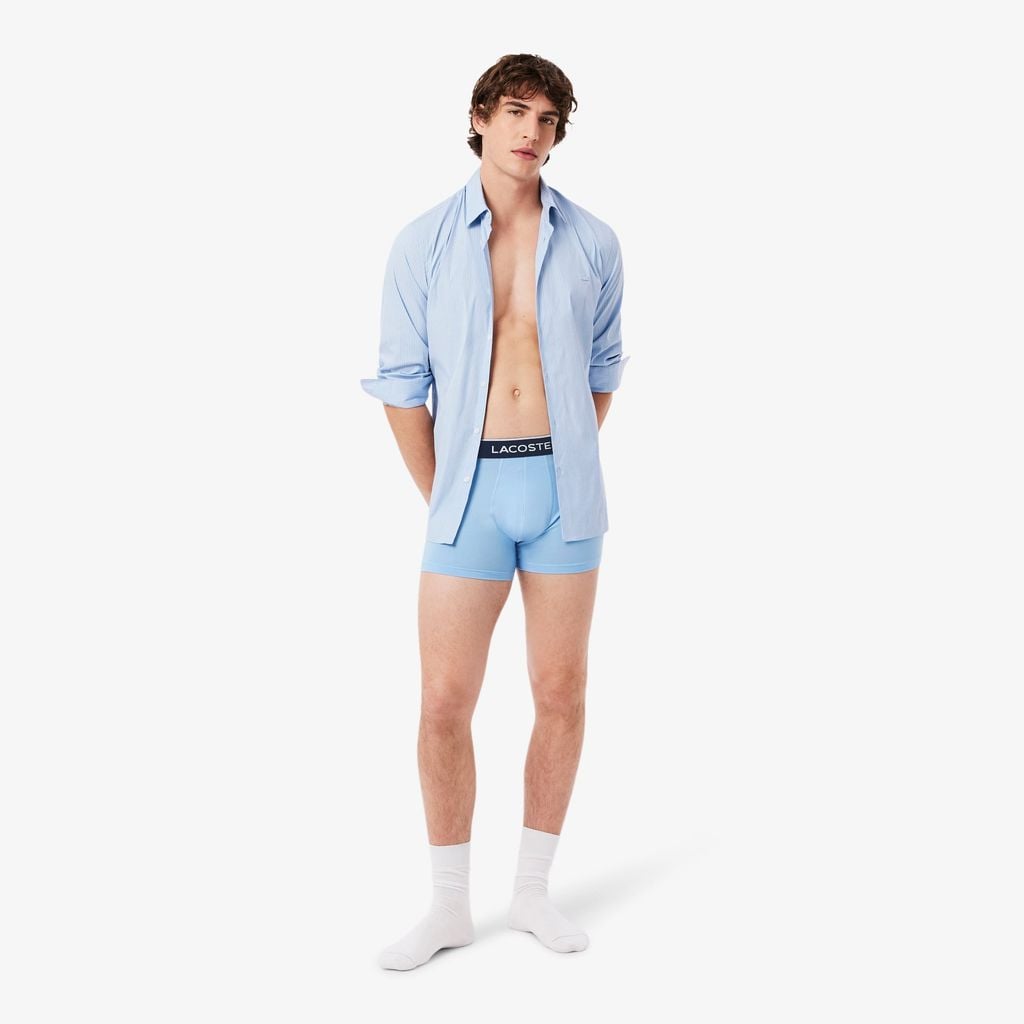Bộ 3 Quần Lót Trunk Lacoste Nam Chất Liệu Microfiber
