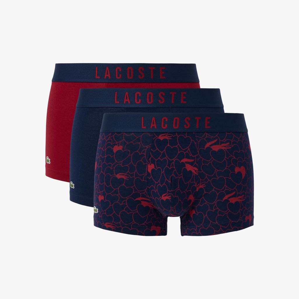 Bộ 3 Quần Lót Trunk Lacoste Nam Phiên Bản Valentine