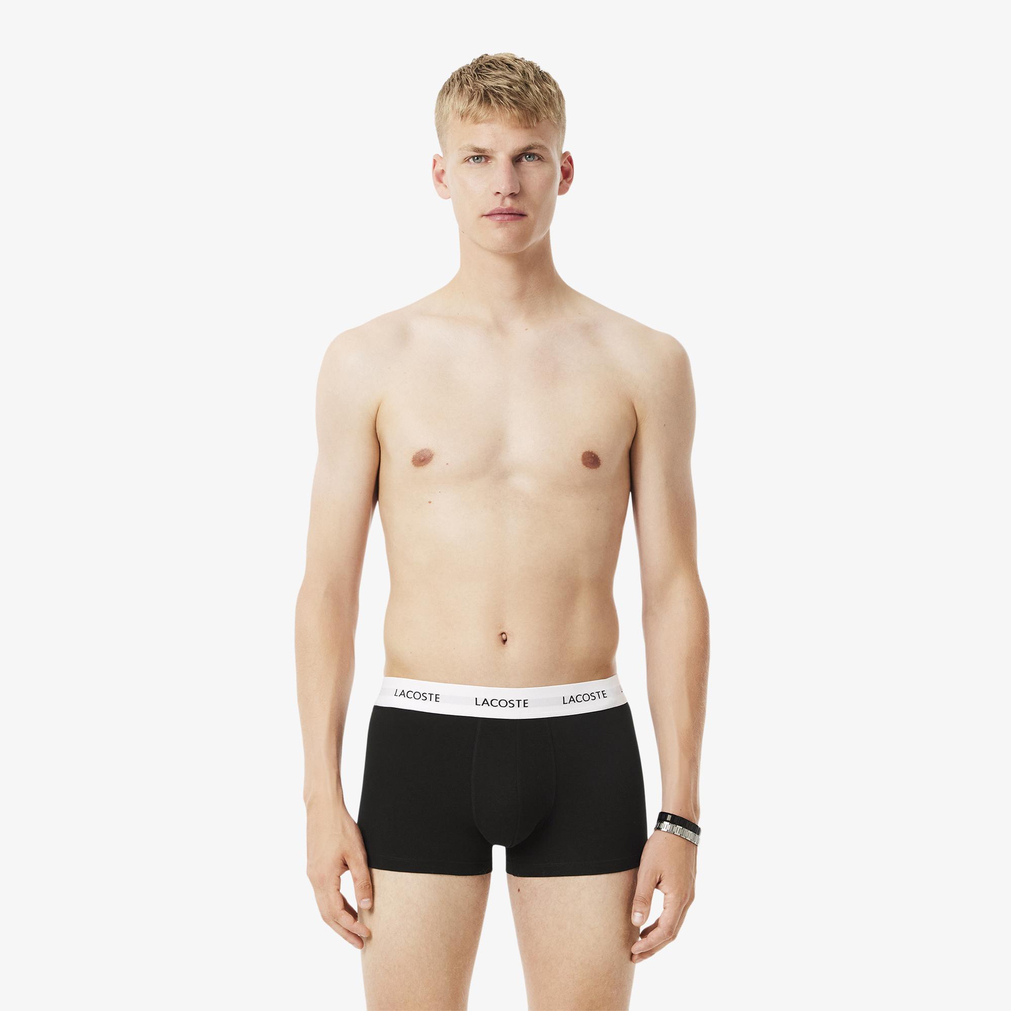 Bộ 3 Quần Lót Trunk Lacoste Nam Chất Liệu Co Giãn