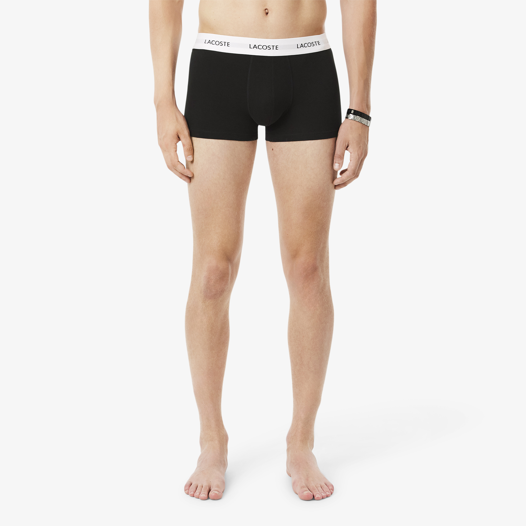 Bộ 3 Quần Lót Trunk Lacoste Nam Chất Liệu Co Giãn