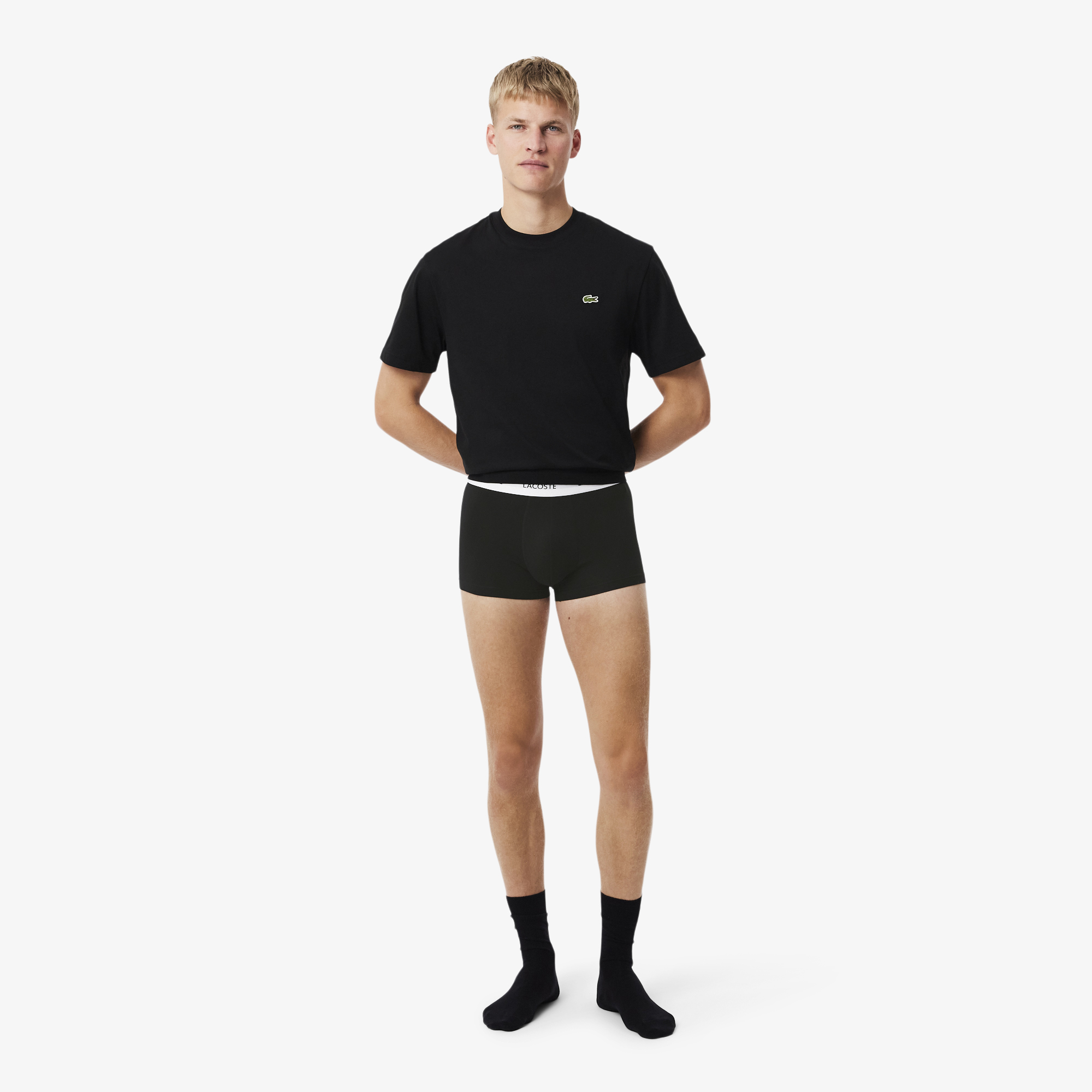 Bộ 3 Quần Lót Trunk Lacoste Nam Chất Liệu Co Giãn