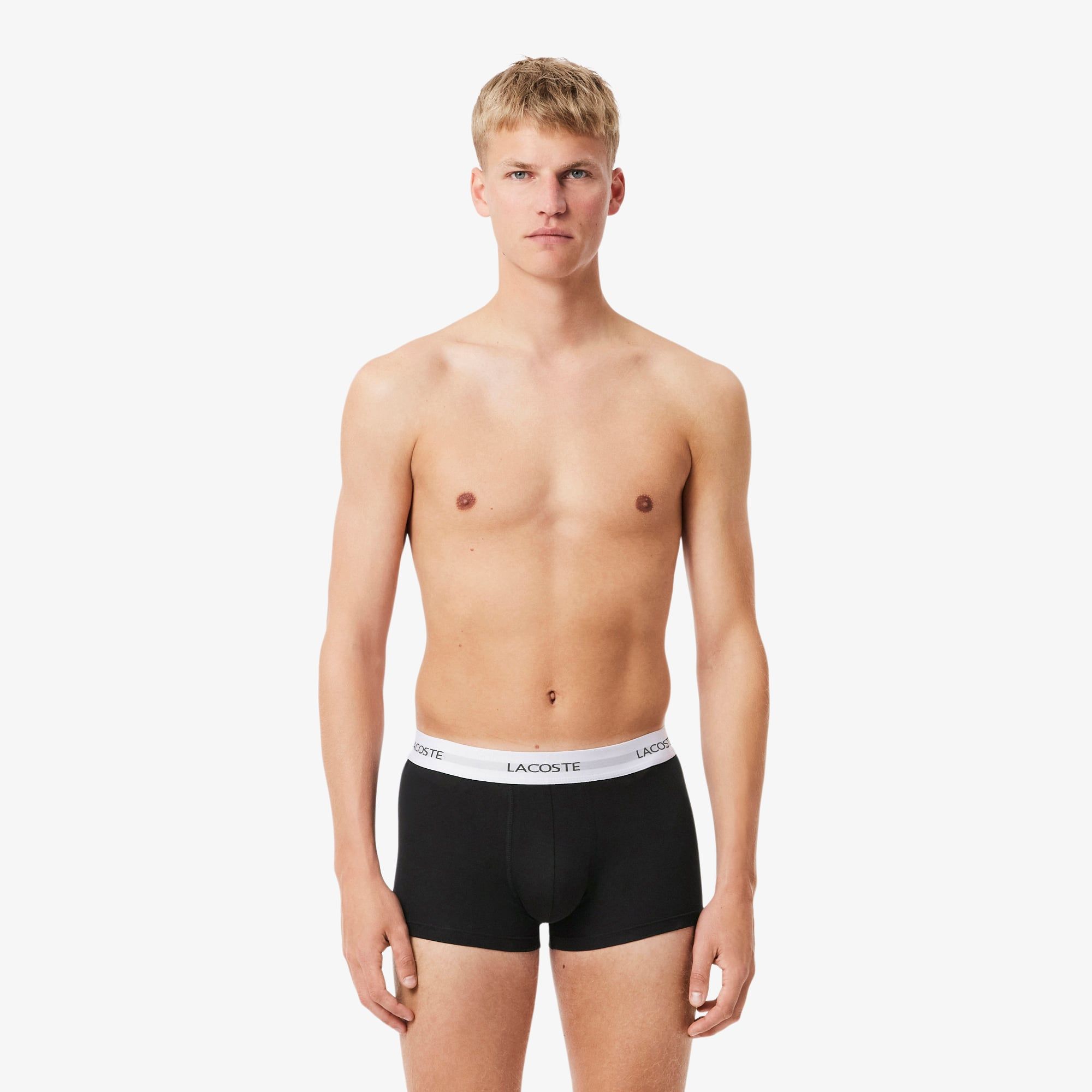 Bộ 3 Quần Lót Trunk Lacoste Nam Chất Liệu Co Giãn
