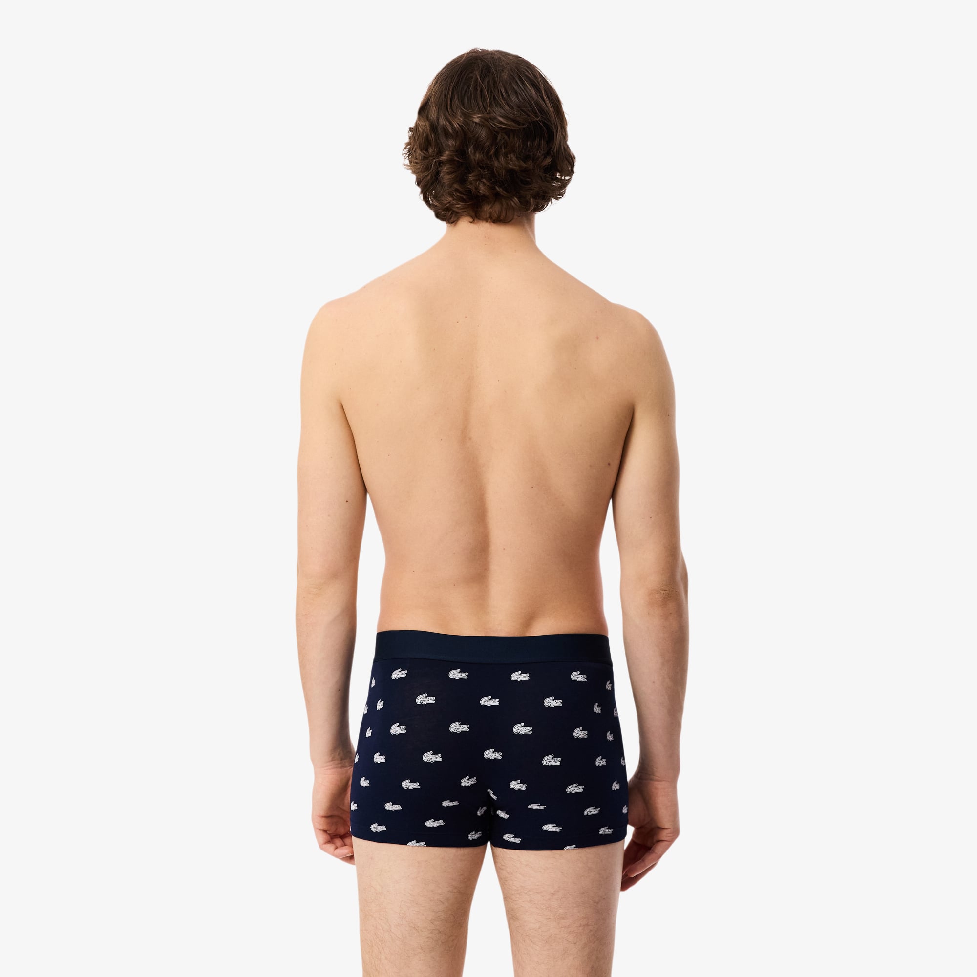 Bộ 3 Quần Lót Trunk Lacoste Nam Hình In Cá Sấu