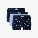 Bộ 3 Quần Lót Trunk Lacoste Nam Hình In Cá Sấu