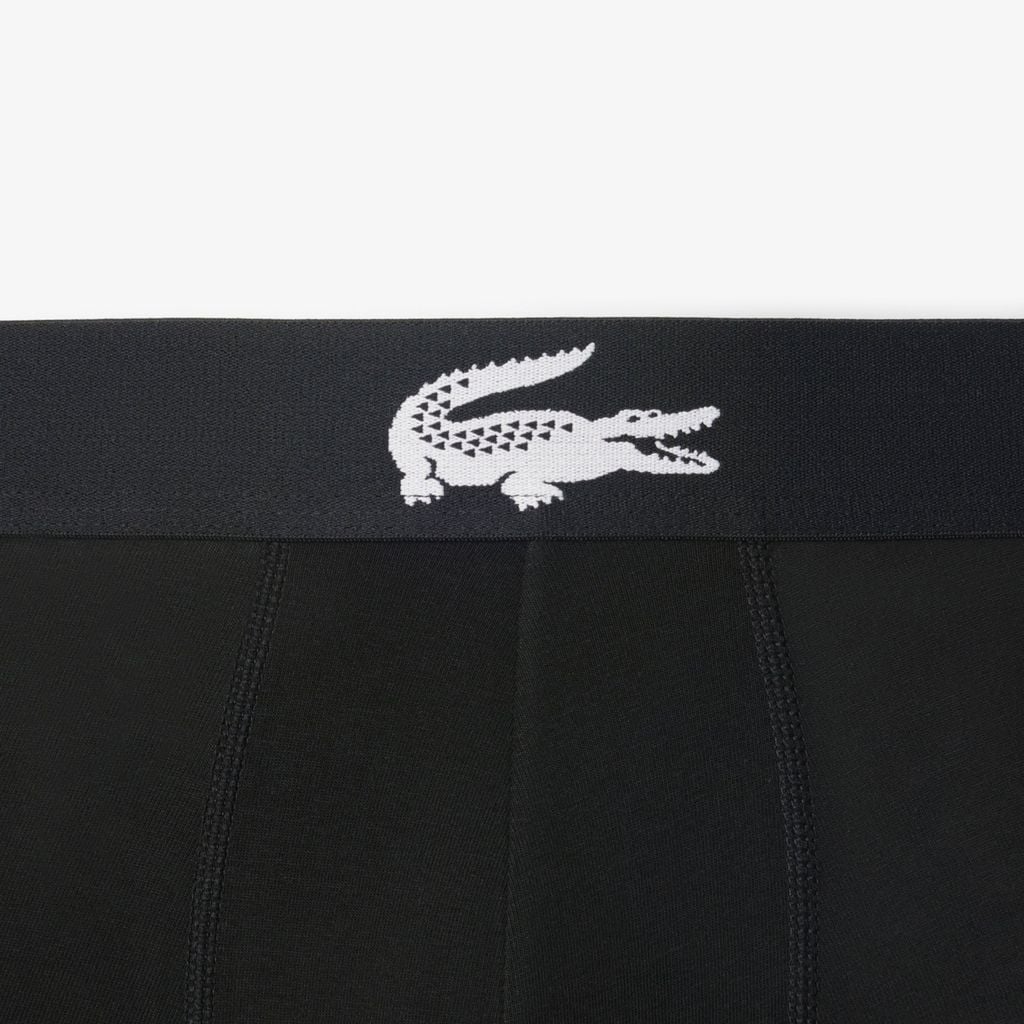 Bộ 3 Quần Lót Trunk Lacoste Nam Chất Liệu Jersey Co Giãn