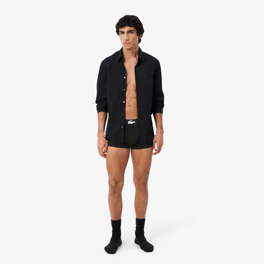 Bộ 3 Quần Lót Trunk Lacoste Nam Chất Liệu Jersey Co Giãn