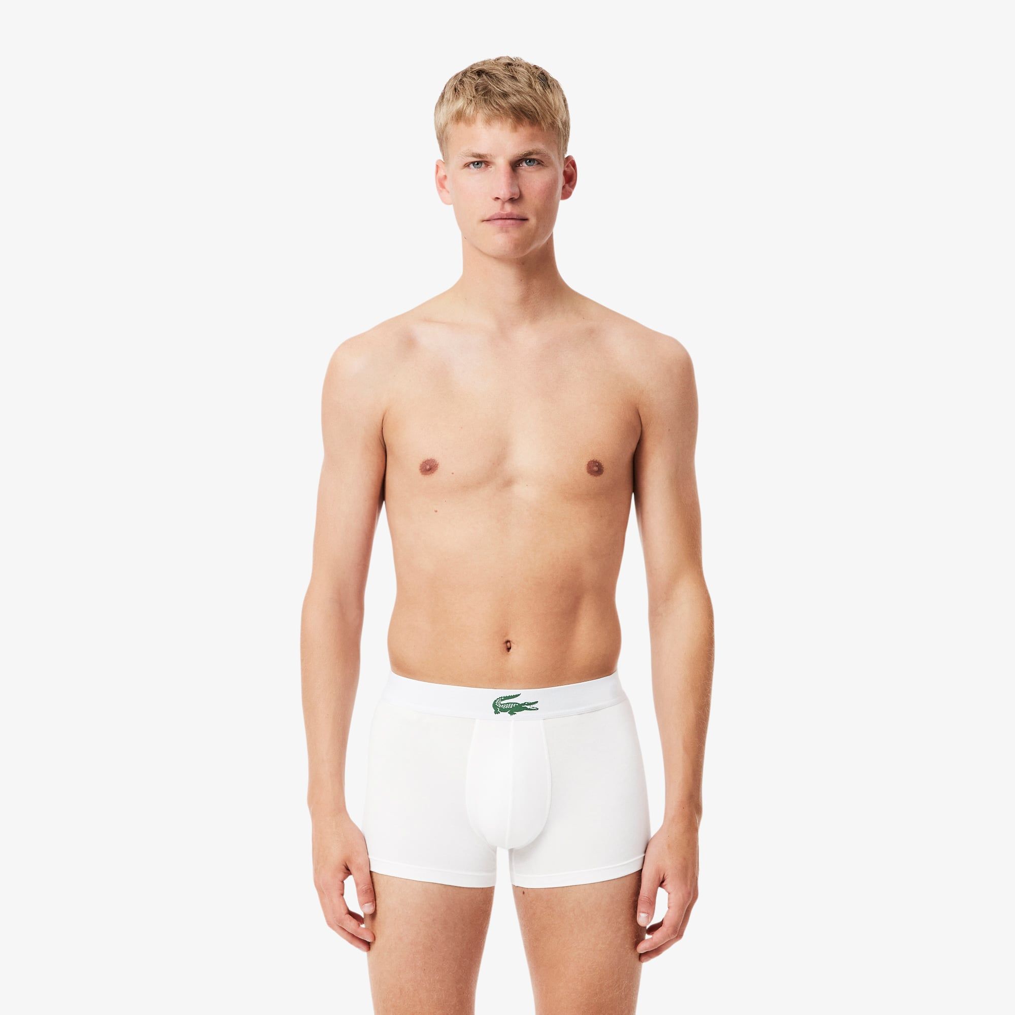 Bộ 3 Quần Lót Trunk Lacoste Nam Chất Liệu Jersey Co Giãn