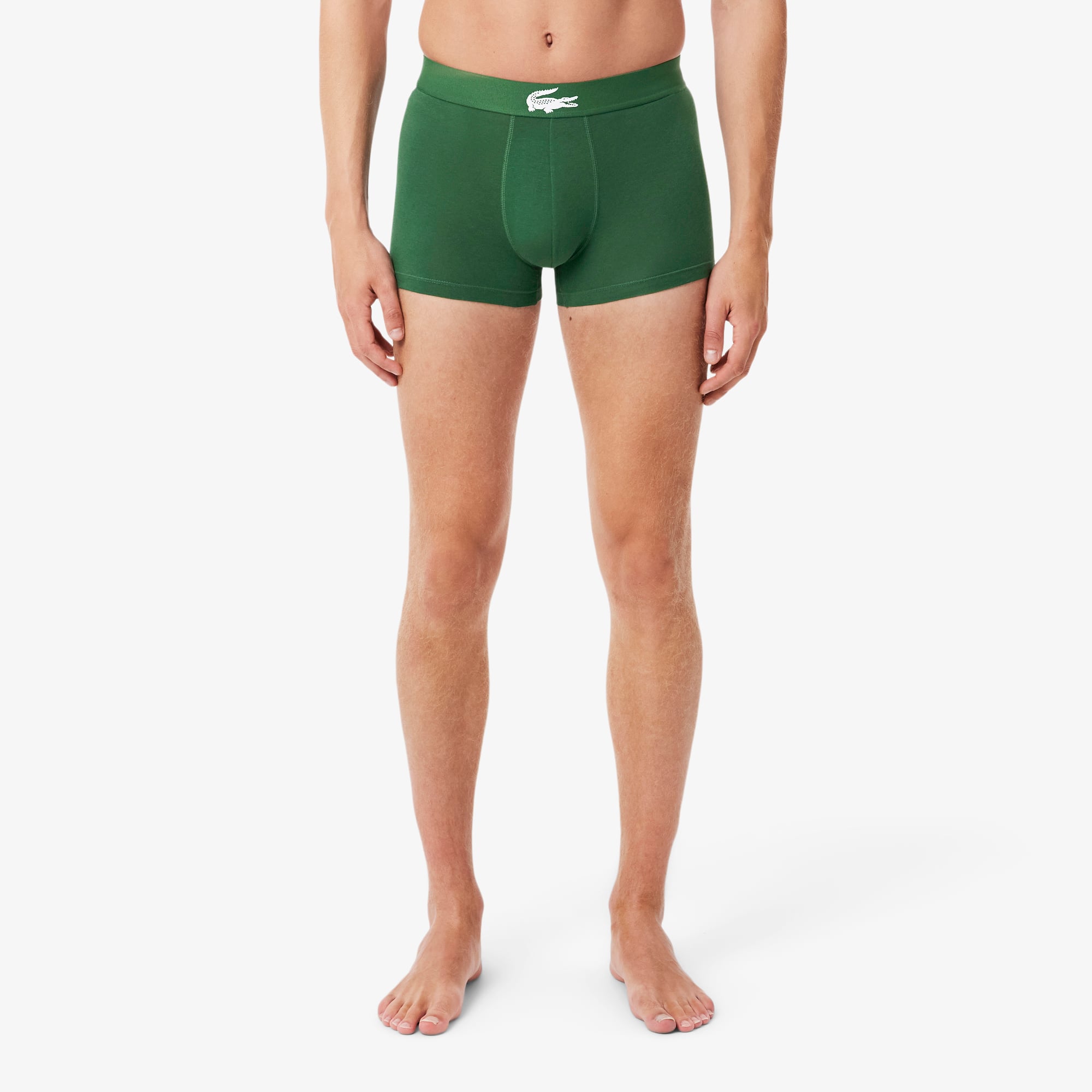 Bộ 3 Quần Lót Trunk Lacoste Nam Chất Liệu Jersey Co Giãn