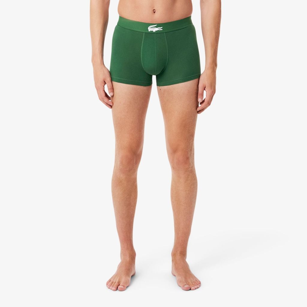 Bộ 3 Quần Lót Trunk Lacoste Nam Chất Liệu Jersey Co Giãn