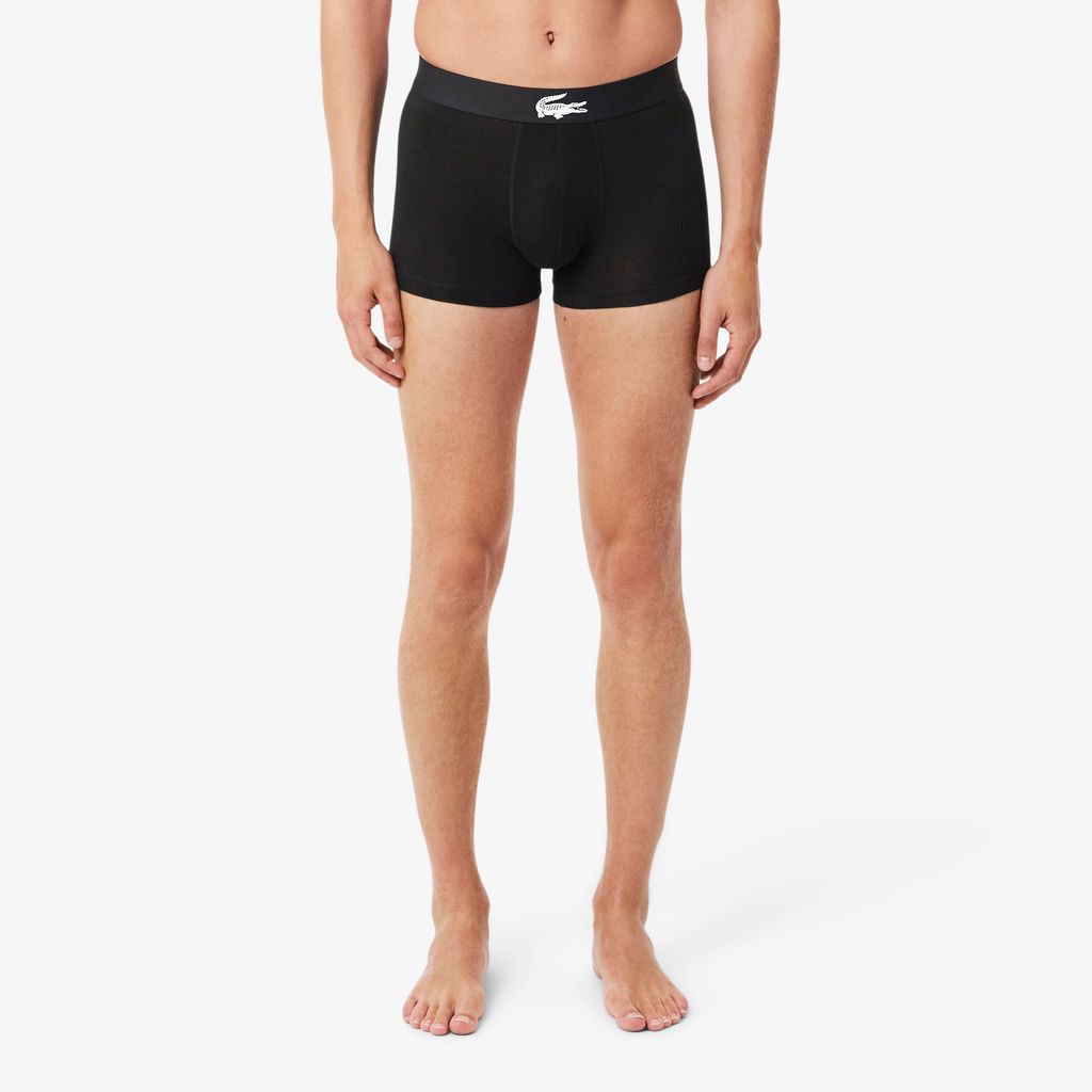 Bộ 3 Quần Lót Trunk Lacoste Nam Chất Liệu Jersey Co Giãn