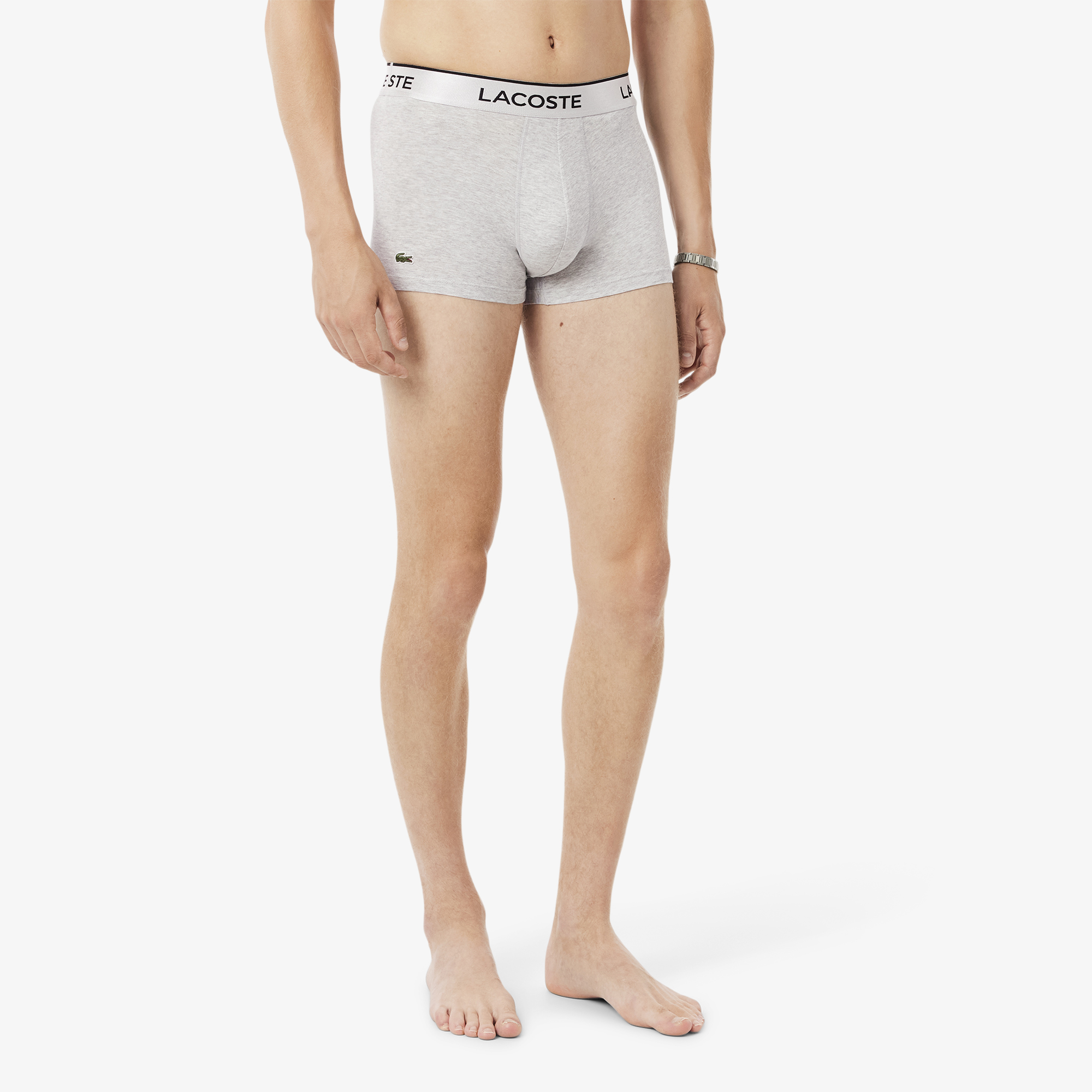 Bộ 3 Quần Lót Lacoste Nam Cạp Bạc