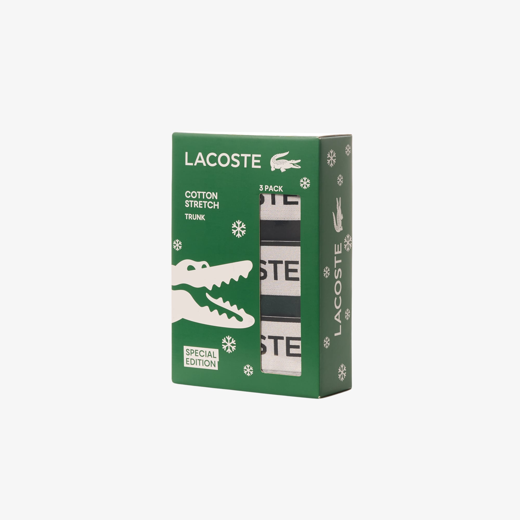 Bộ 3 Quần Lót Lacoste Nam Cạp Bạc