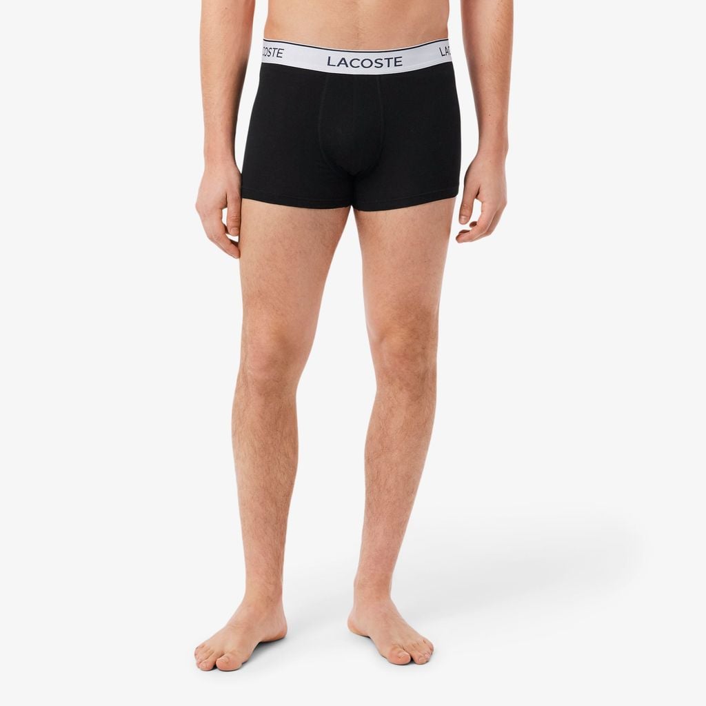 Bộ 3 Quần Lót Trunk Lacoste Nam Chất Liệu Cotton Co Giãn