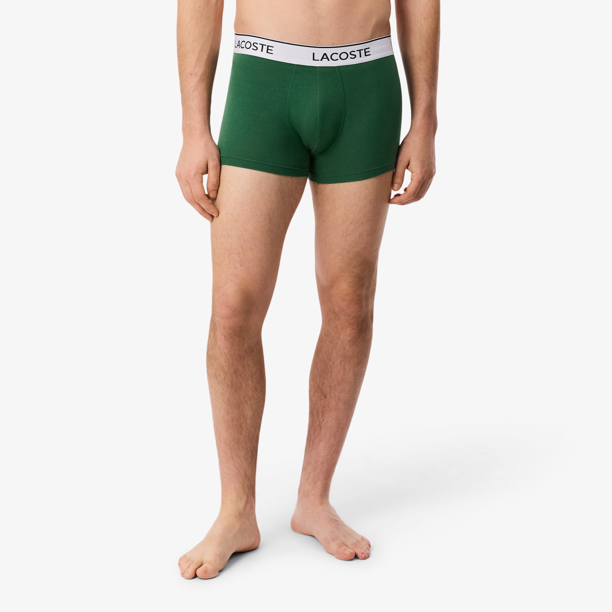 Bộ 3 Quần Lót Trunk Lacoste Nam Chất Liệu Cotton Co Giãn