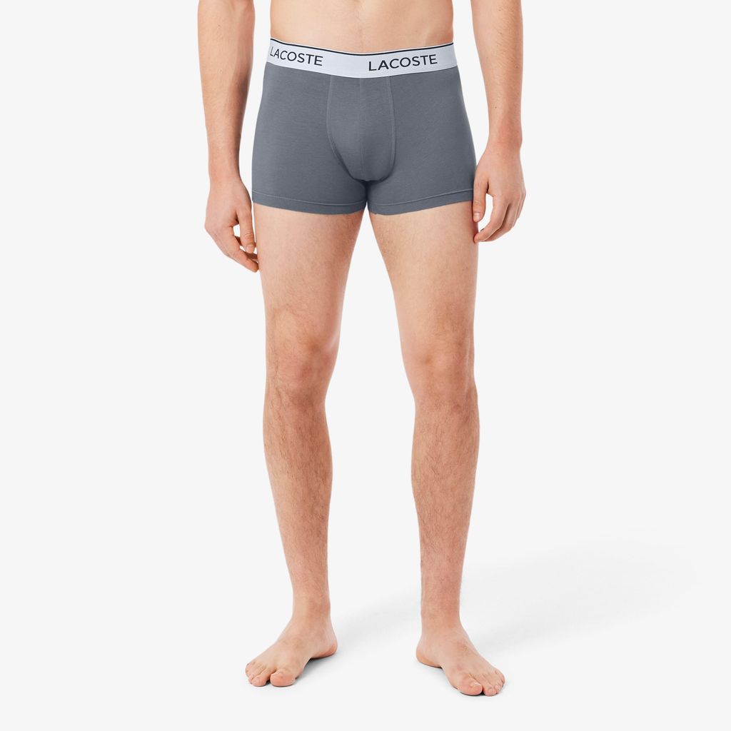 Bộ 3 Quần Lót Trunk Lacoste Nam Chất Liệu Cotton Co Giãn