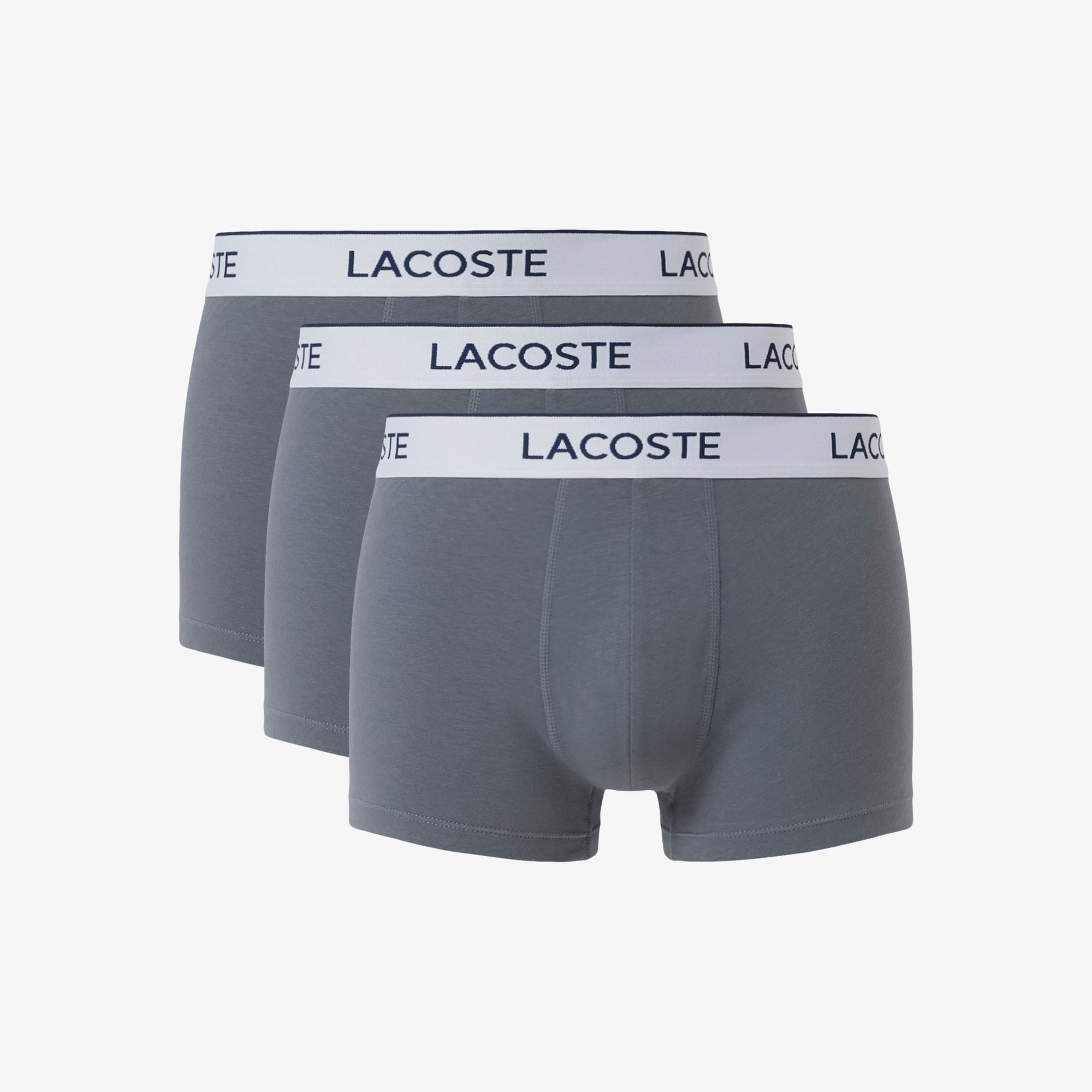Bộ 3 Quần Lót Trunk Lacoste Nam Chất Liệu Cotton Co Giãn