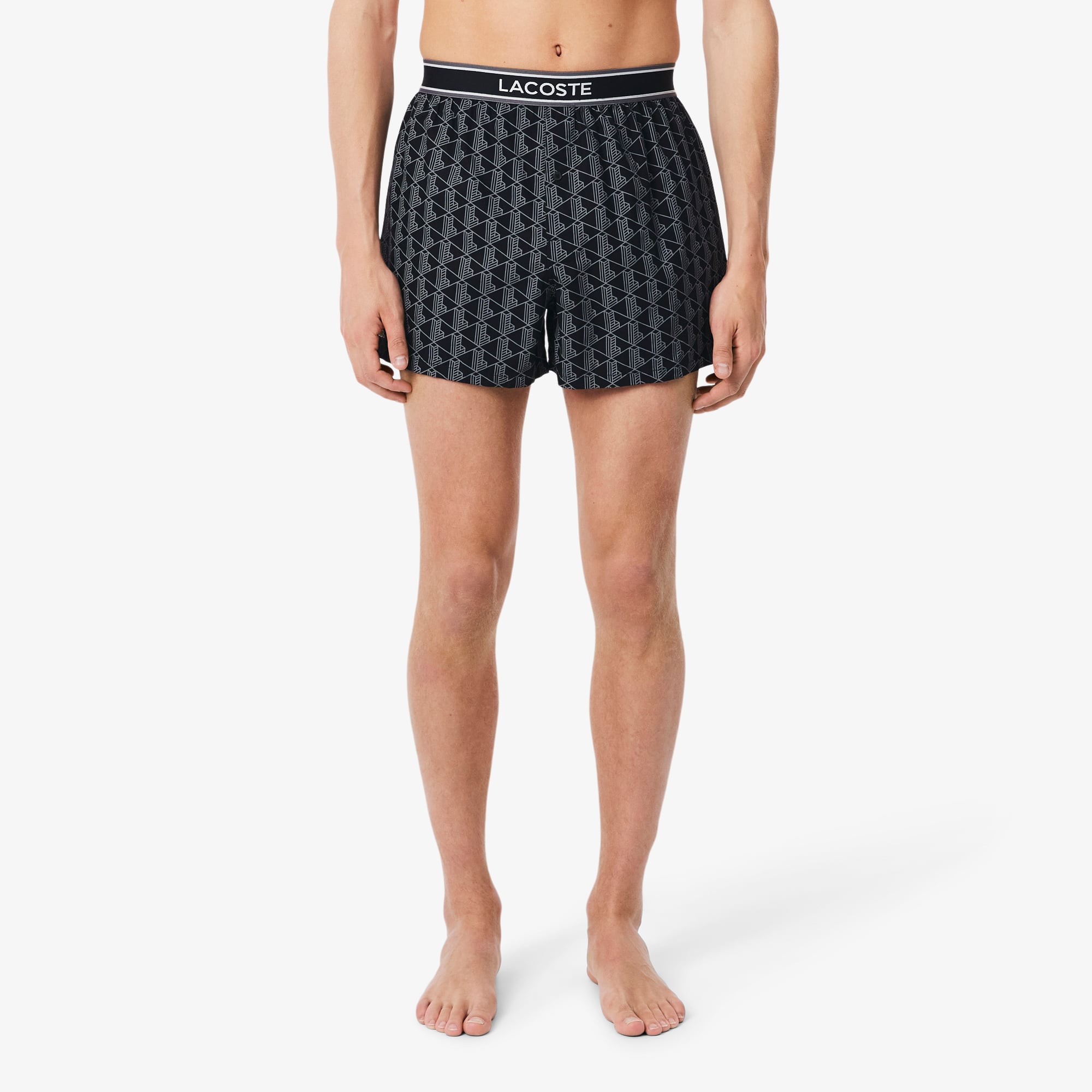 Bộ 3 Quần Lót Boxer Lacoste Nam Chất Liệu Cotton Poplin