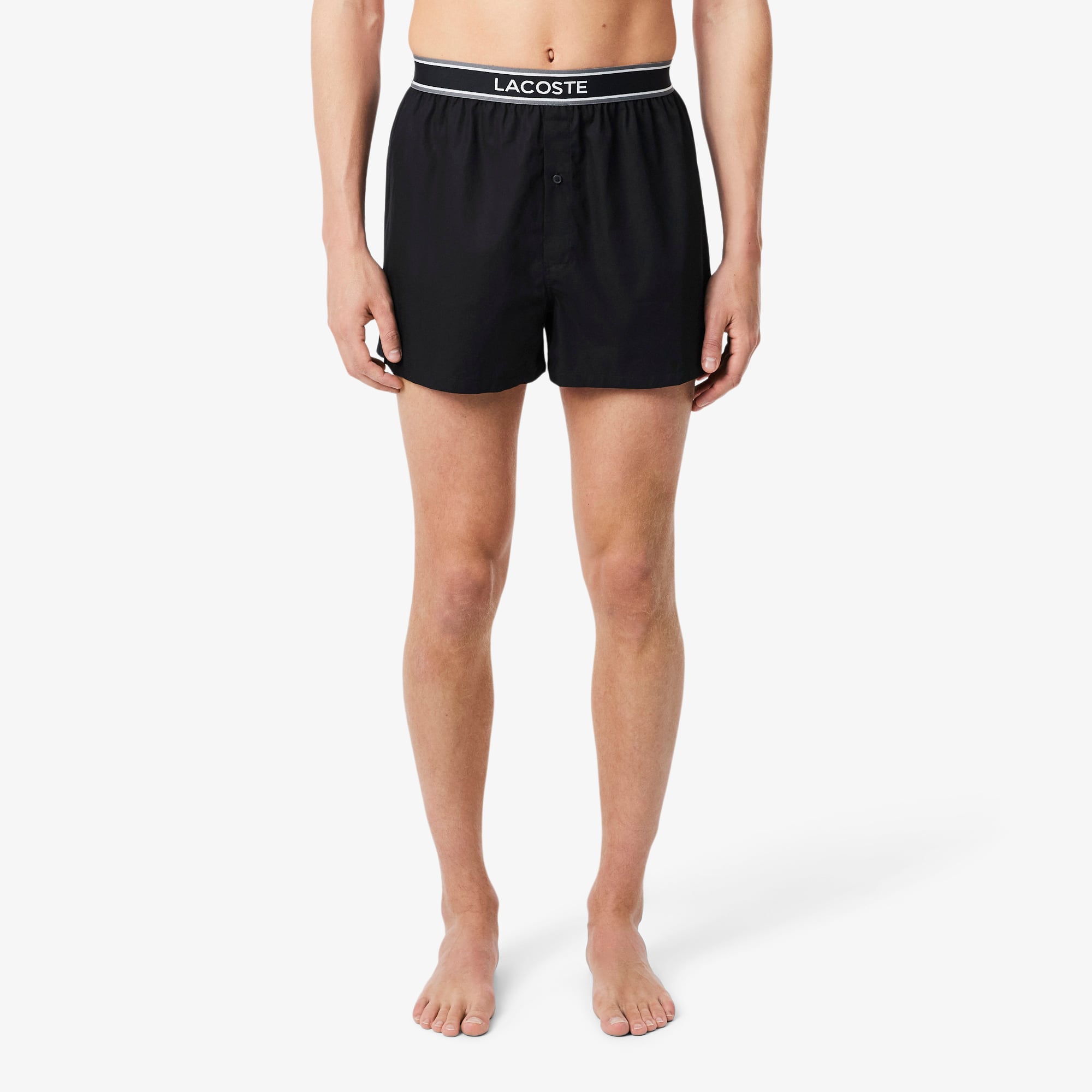 Bộ 3 Quần Lót Boxer Lacoste Nam Chất Liệu Cotton Poplin