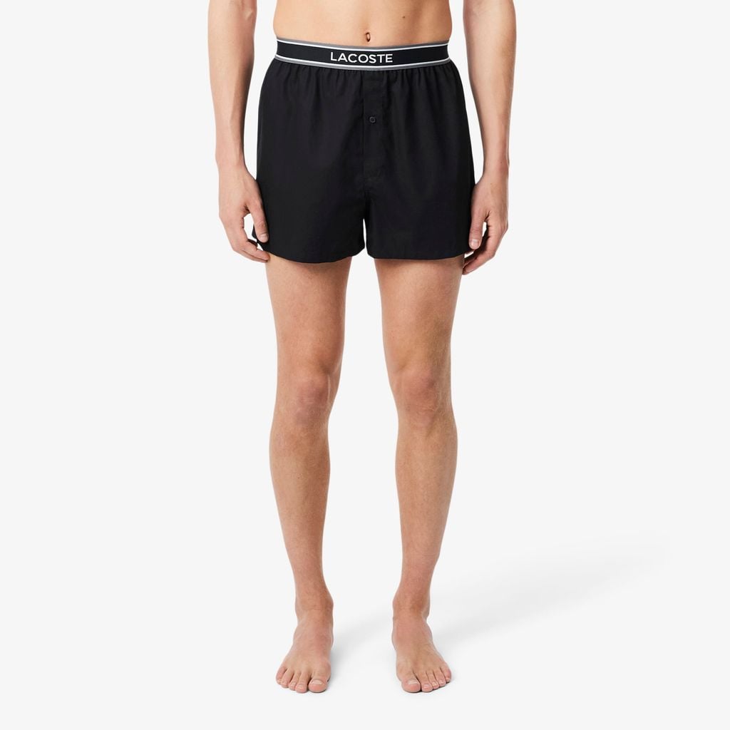 Bộ 3 Quần Lót Boxer Lacoste Nam Chất Liệu Cotton Poplin