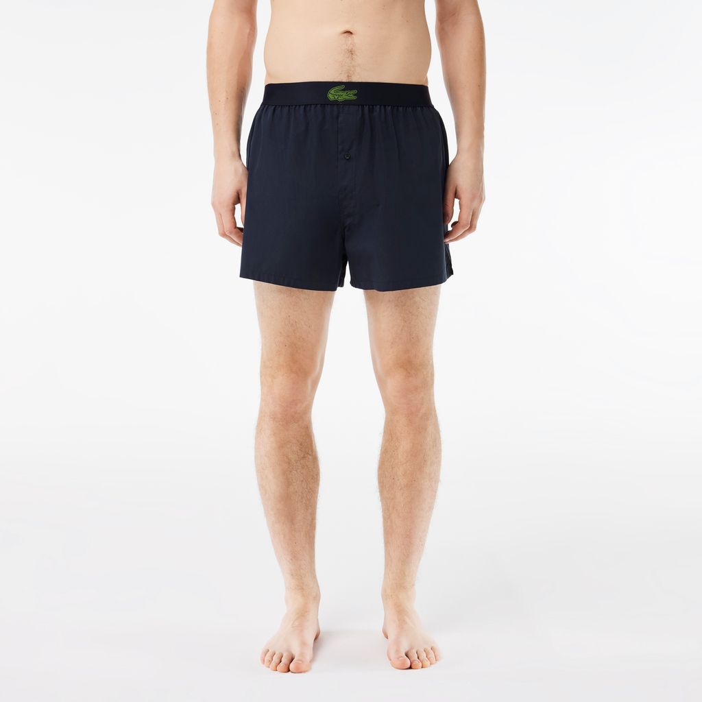 Bộ 3 Quần Lót Boxer Lacoste Nam Chất Liệu Cotton Poplin
