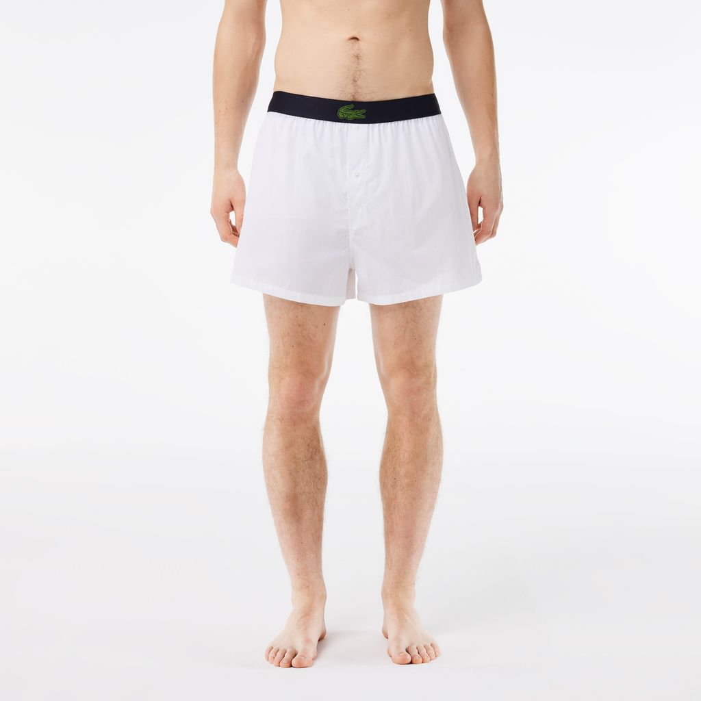 Bộ 3 Quần Lót Boxer Lacoste Nam Chất Liệu Cotton Poplin