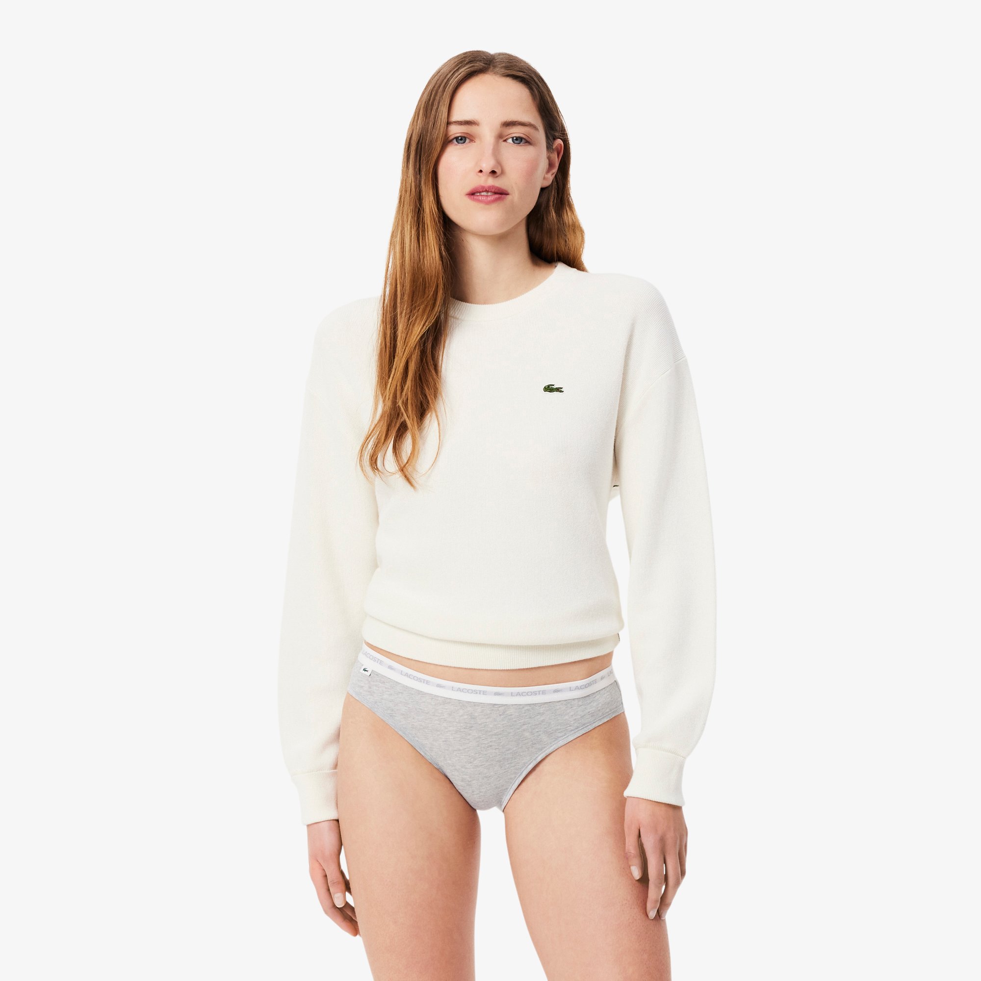 Bộ 3 Quần Lót Briefs Lacoste Nữ Chất Liệu Cotton Co Dãn