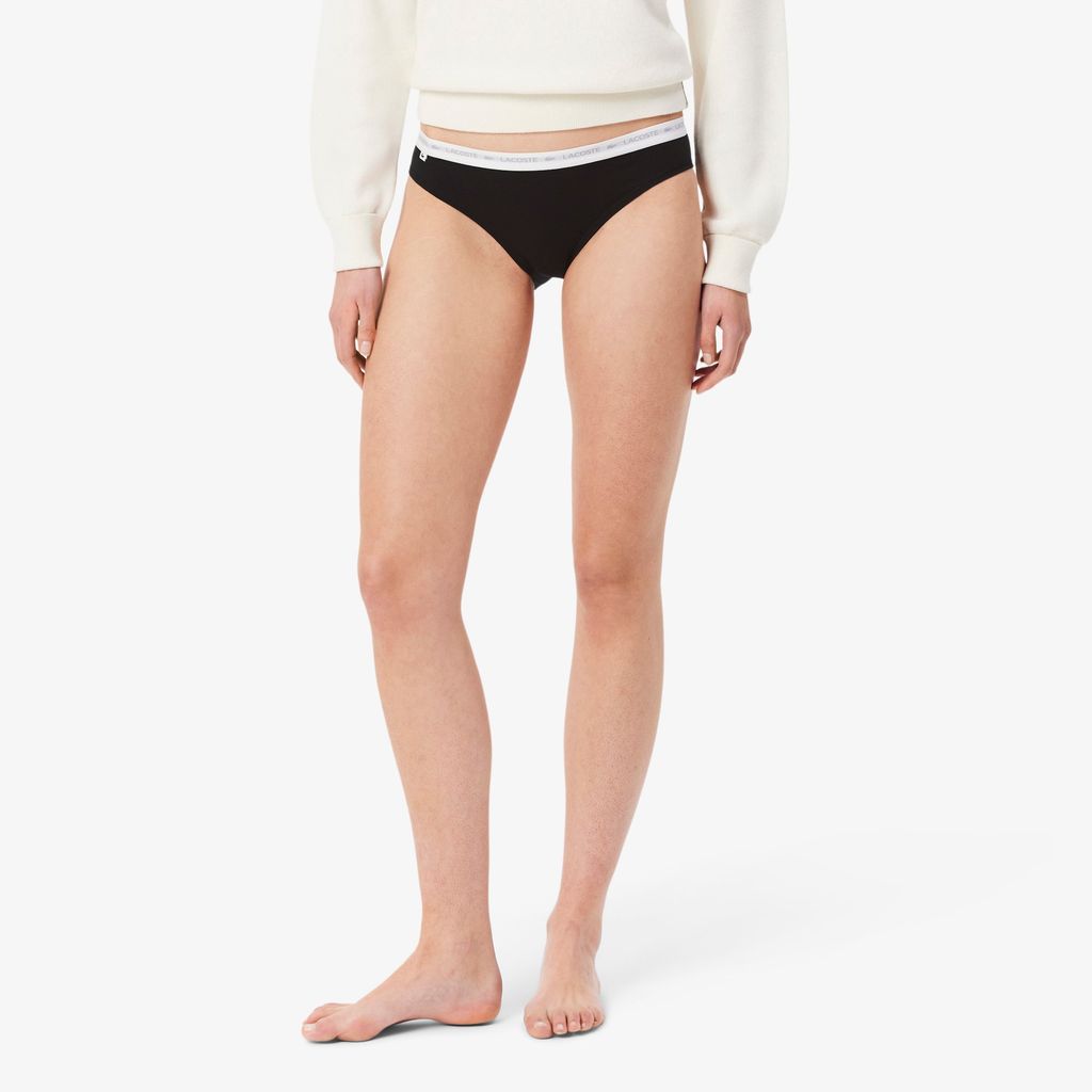 Bộ 3 Quần Lót Briefs Lacoste Nữ Chất Liệu Cotton Co Dãn