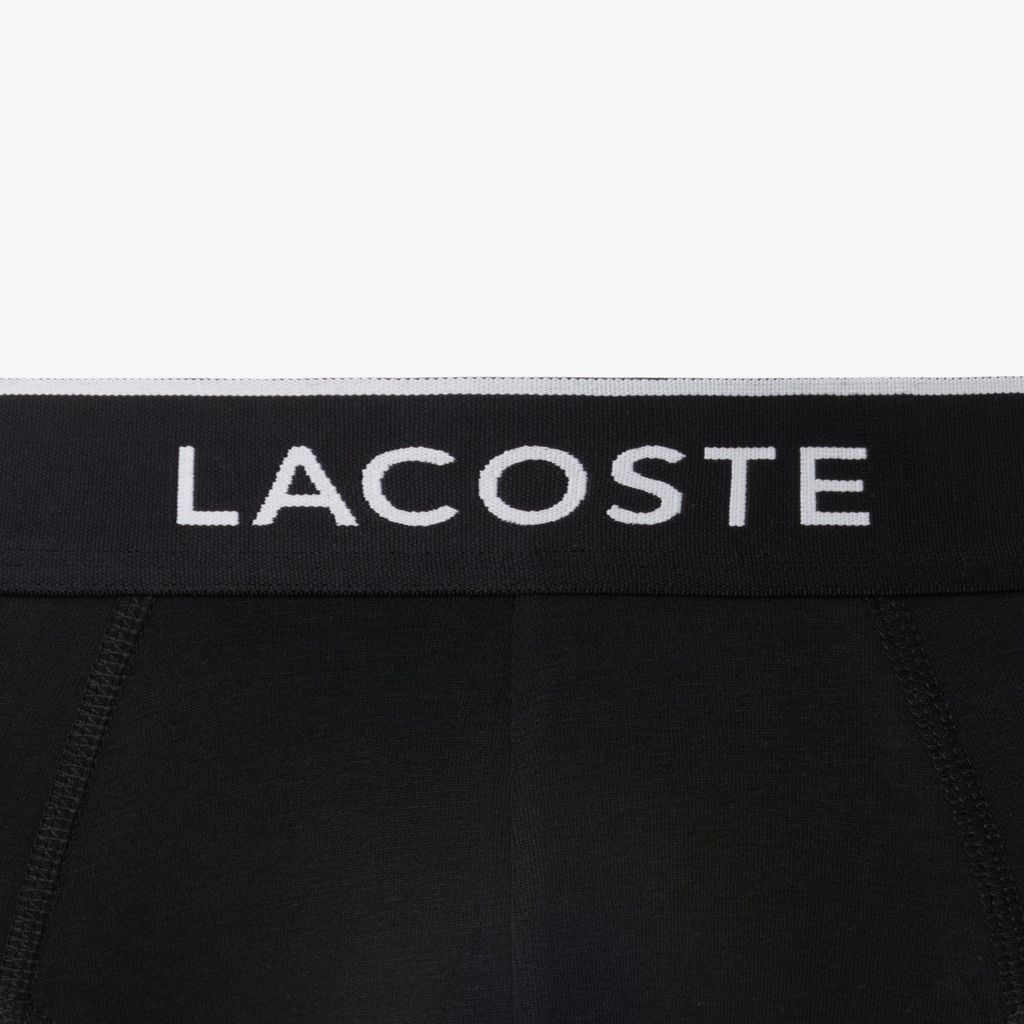 Bộ 3 Quần Lót Brief Lacoste Nam Chất Liệu Cotton Họa Tiết Trơn Có Logo