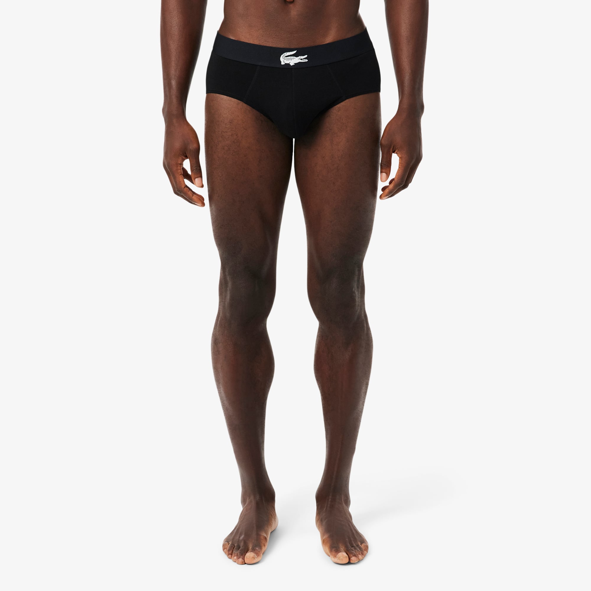 Bộ 3 Quần Lót Brief Lacoste Nam Chất Liệu Jersey Co Giãn