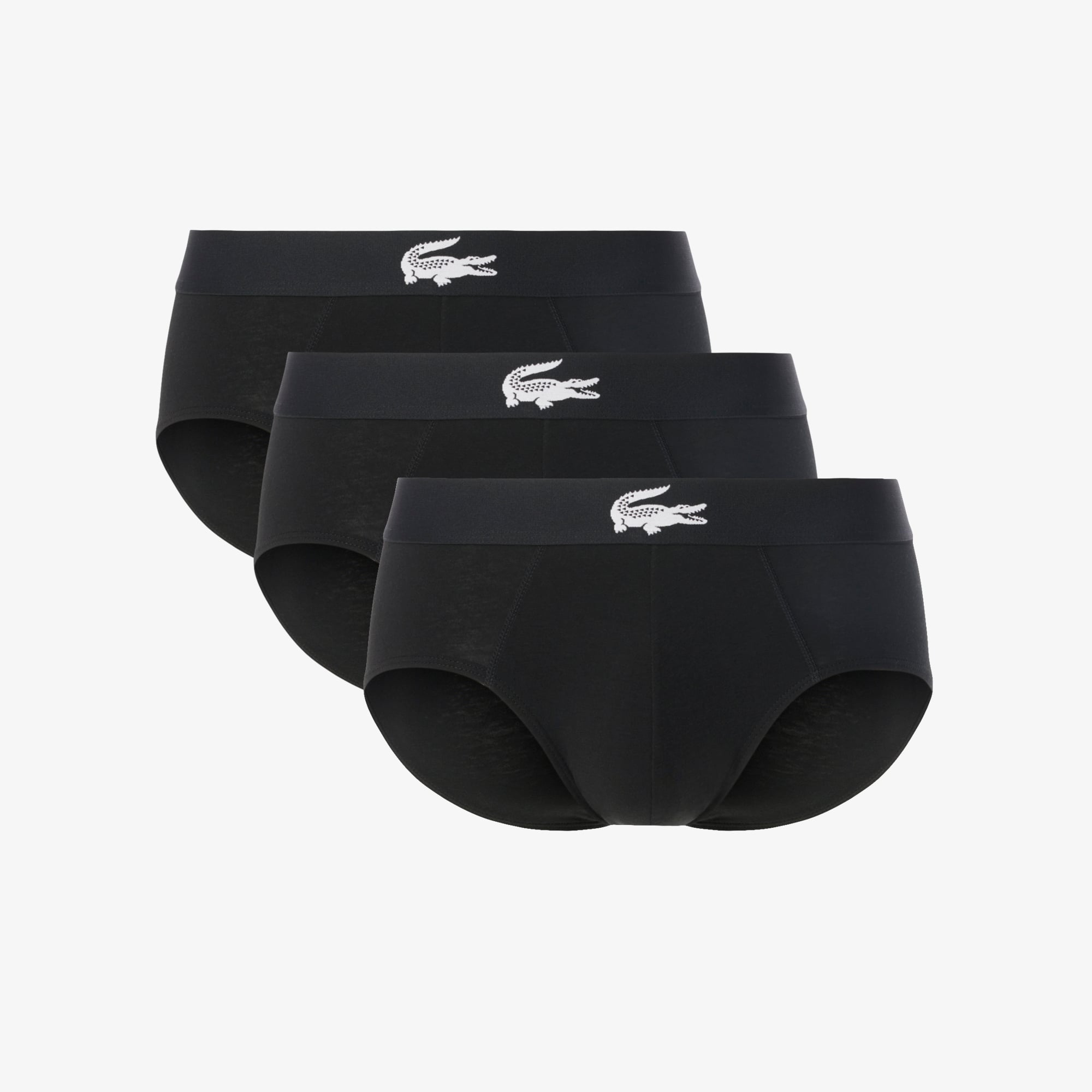 Bộ 3 Quần Lót Brief Lacoste Nam Chất Liệu Jersey Co Giãn