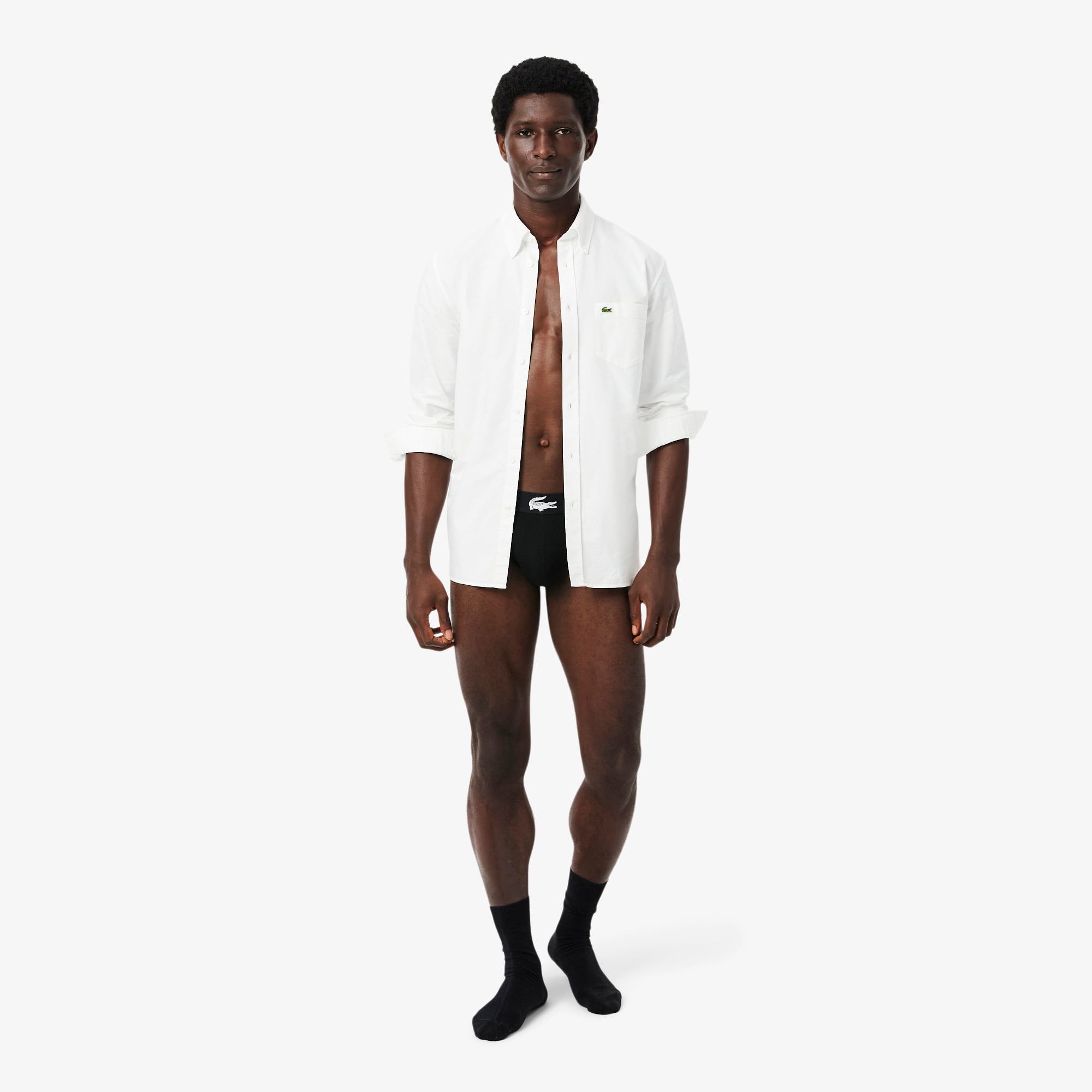 Bộ 3 Quần Lót Brief Lacoste Nam Chất Liệu Jersey Co Giãn