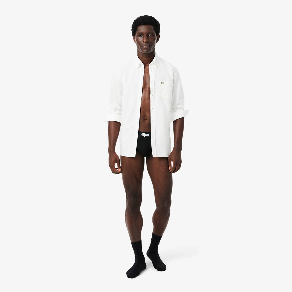 Bộ 3 Quần Lót Brief Lacoste Nam Chất Liệu Jersey Co Giãn