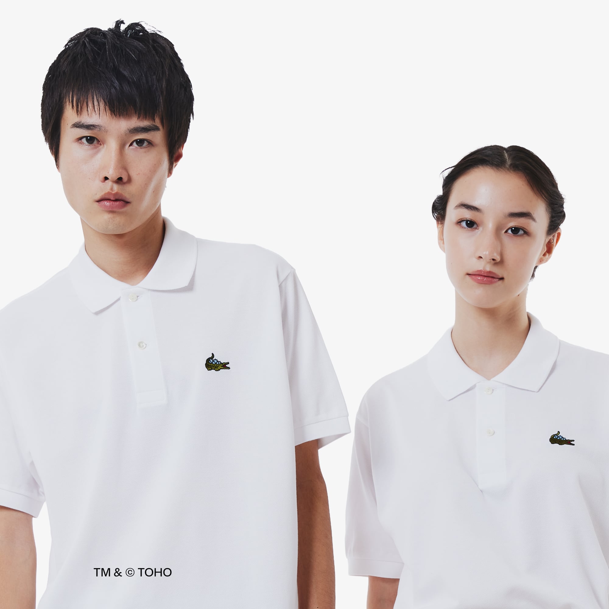 Áo Polo Lacoste x Godzilla Nam Dáng Cổ Điển Chất Liệu Cotton Petit Piqué Thêu Logo Cá Sấu