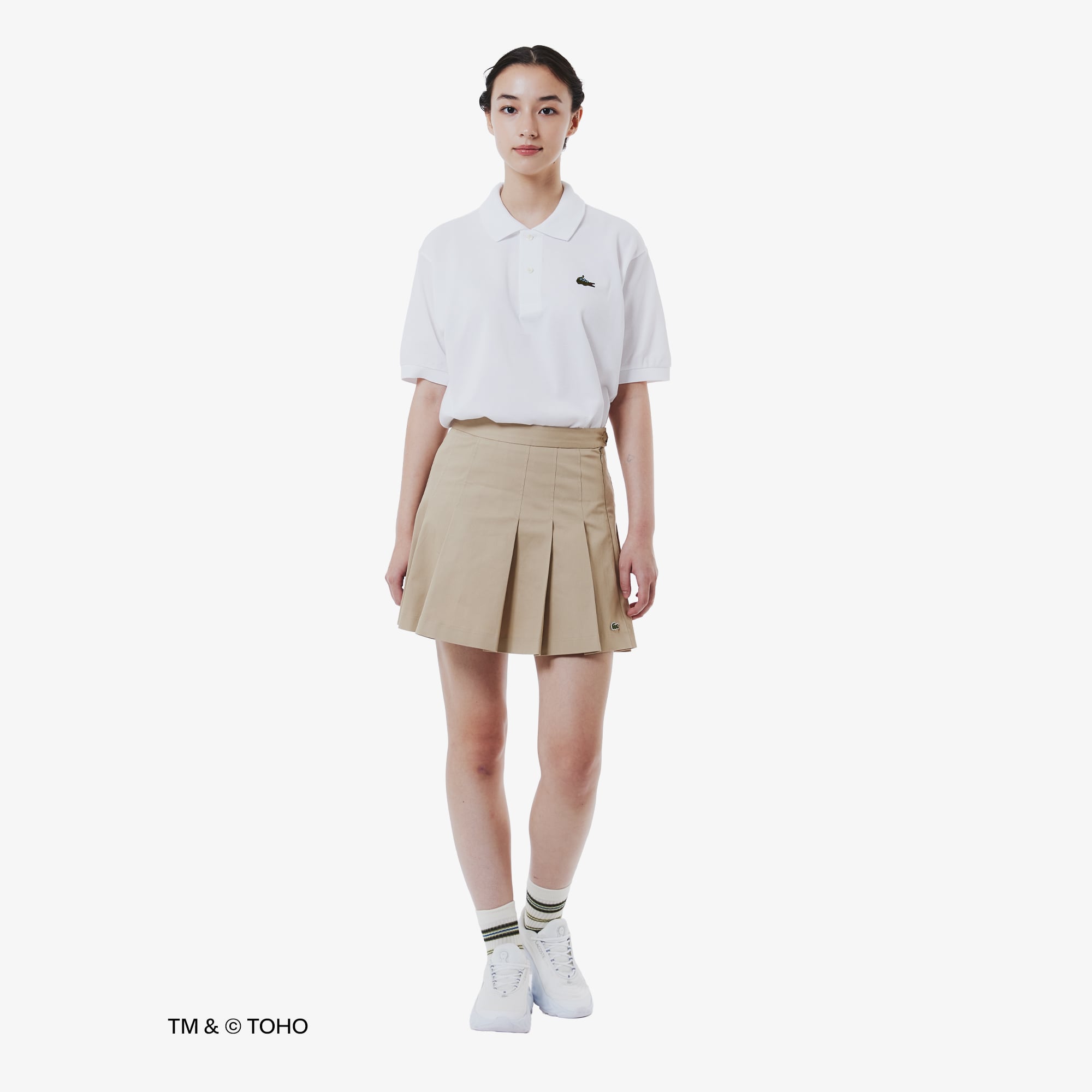 Áo Polo Lacoste x Godzilla Nam Dáng Cổ Điển Chất Liệu Cotton Petit Piqué Thêu Logo Cá Sấu