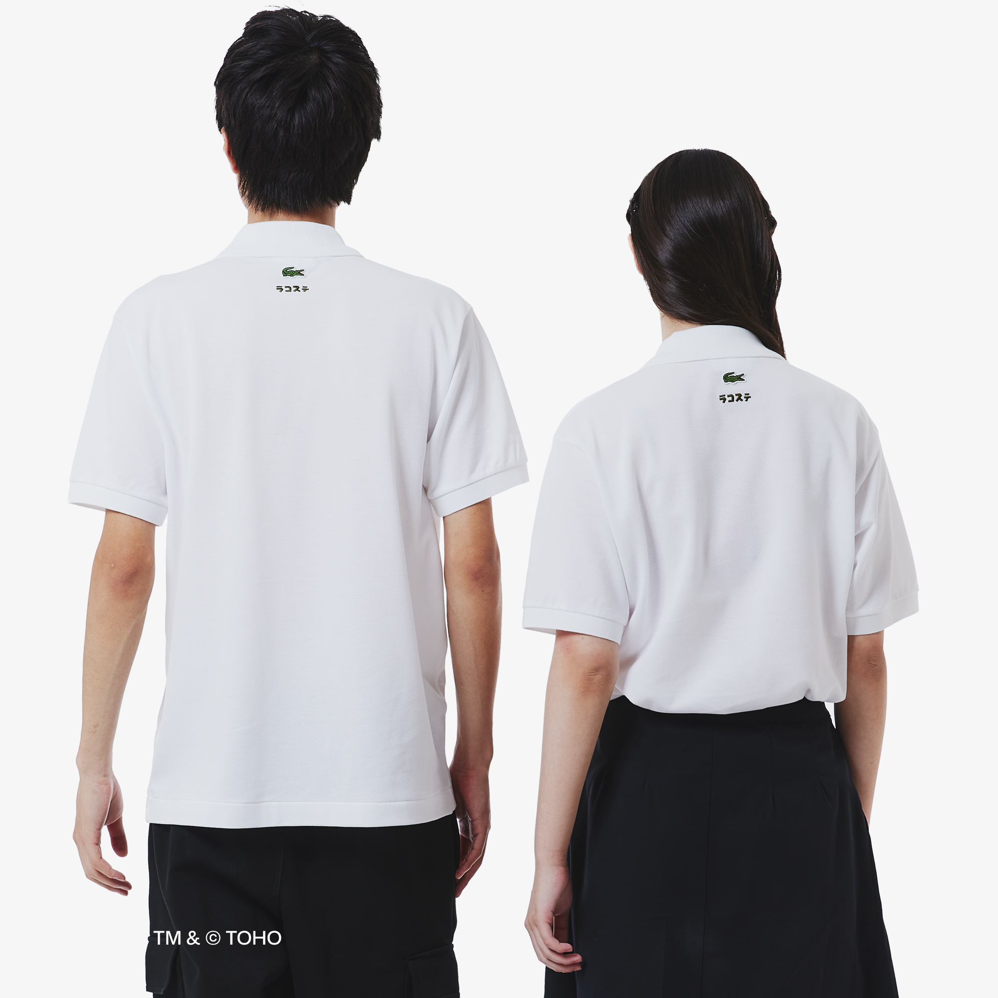 Áo Polo Lacoste x Godzilla Nam Dáng Cổ Điển Chất Liệu Cotton Petit Piqué Thêu Hình Godzilla
