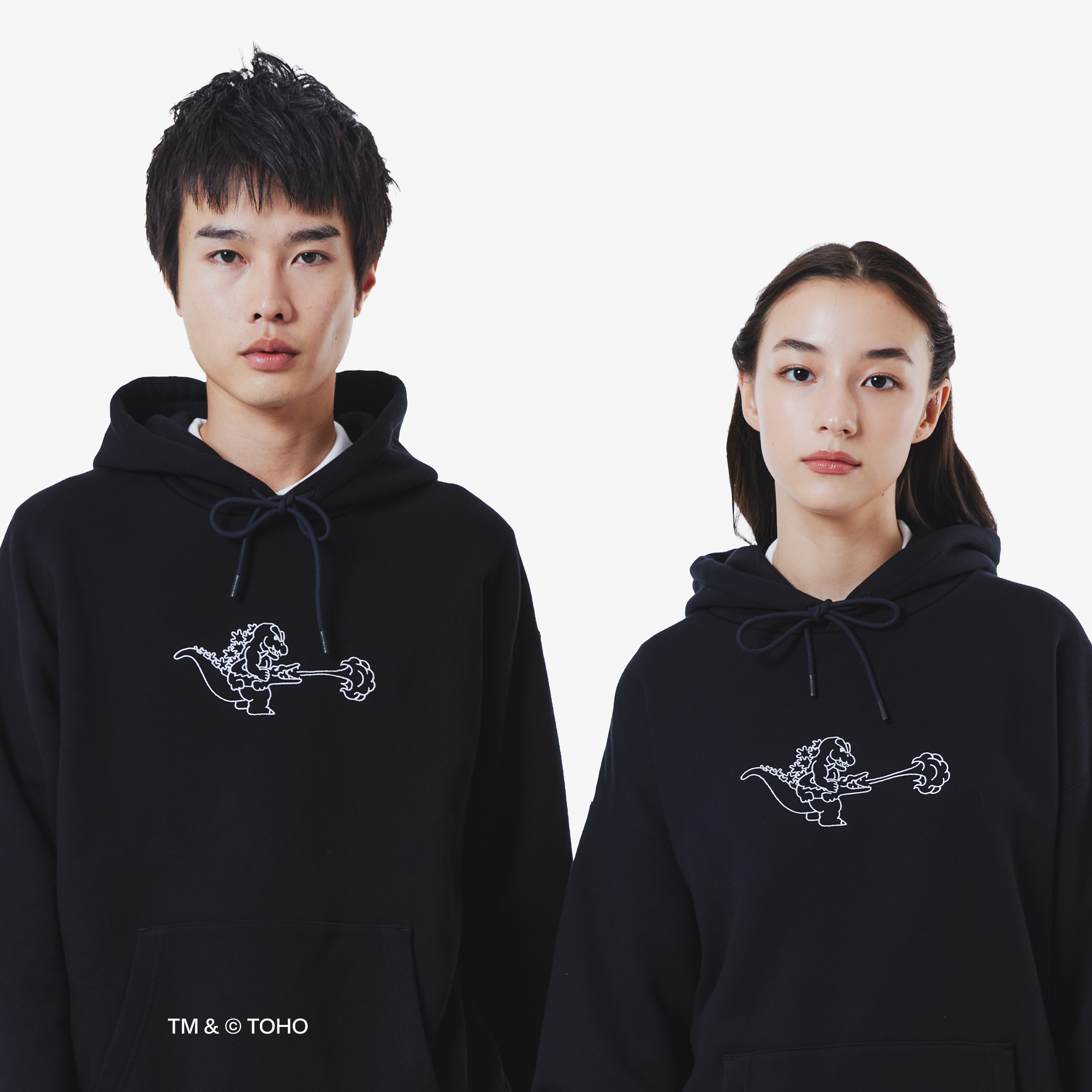 Áo Hoodie Lacoste x Godzilla Nam Dáng Suông Chất Liệu Cotton Nỉ