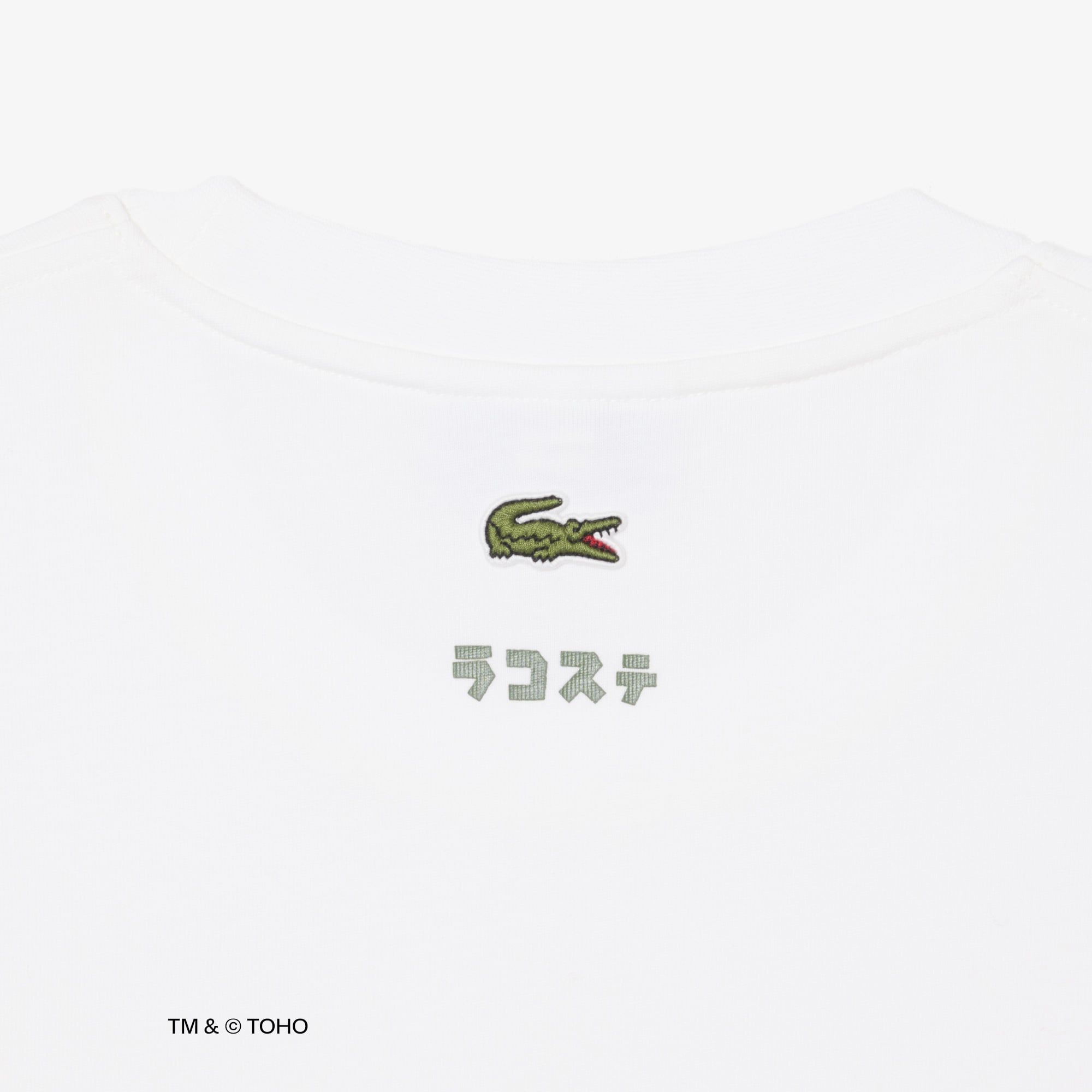 Áo Thun Lacoste x Godzilla Nam Dáng Rộng Chất Liệu Cotton In Hình Godzilla